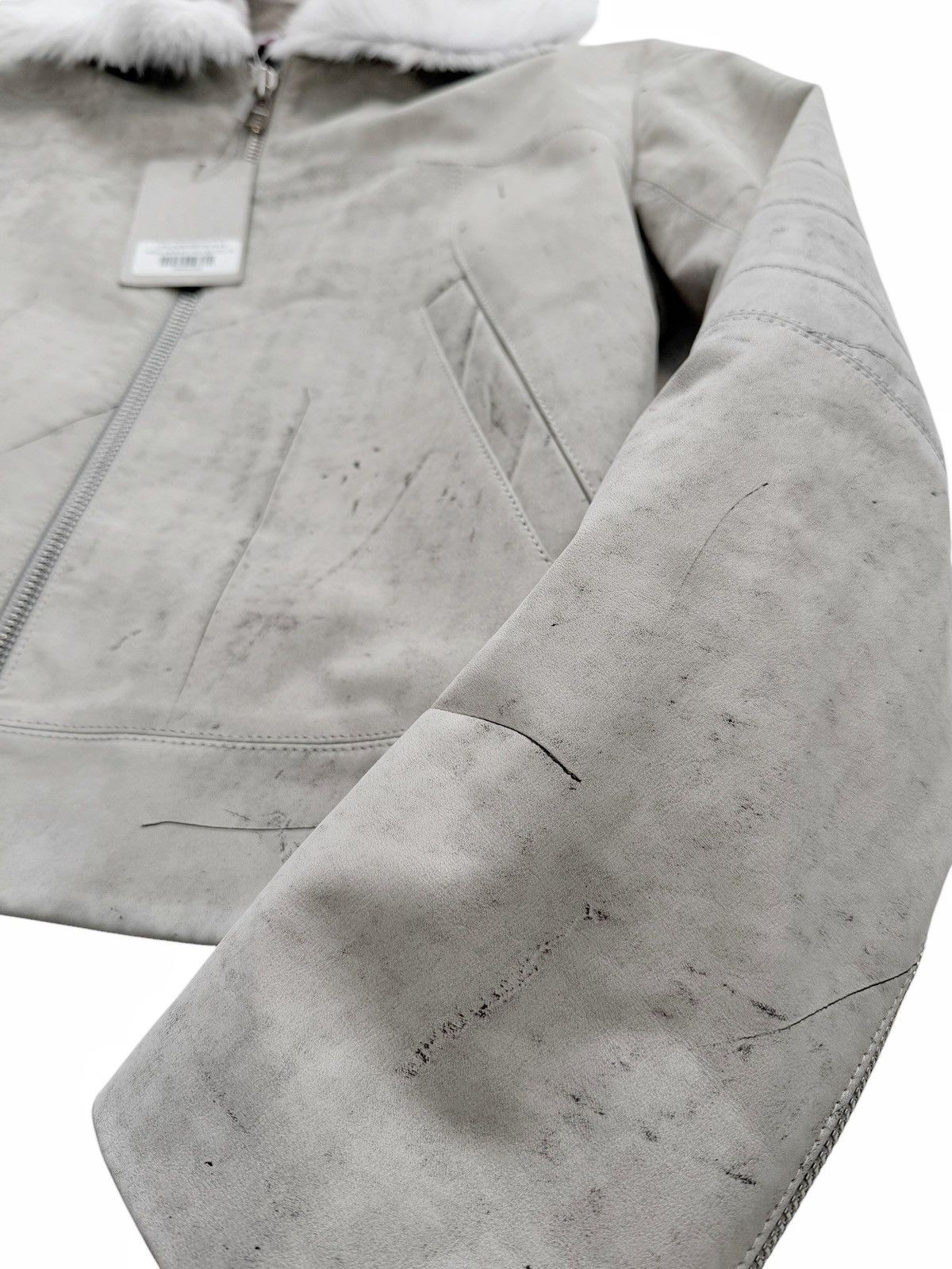 Eckhaus Latta Hide Fur Faded Leather Jacket Size US M / EU 48-50 / 2 - 7 Thumbnail