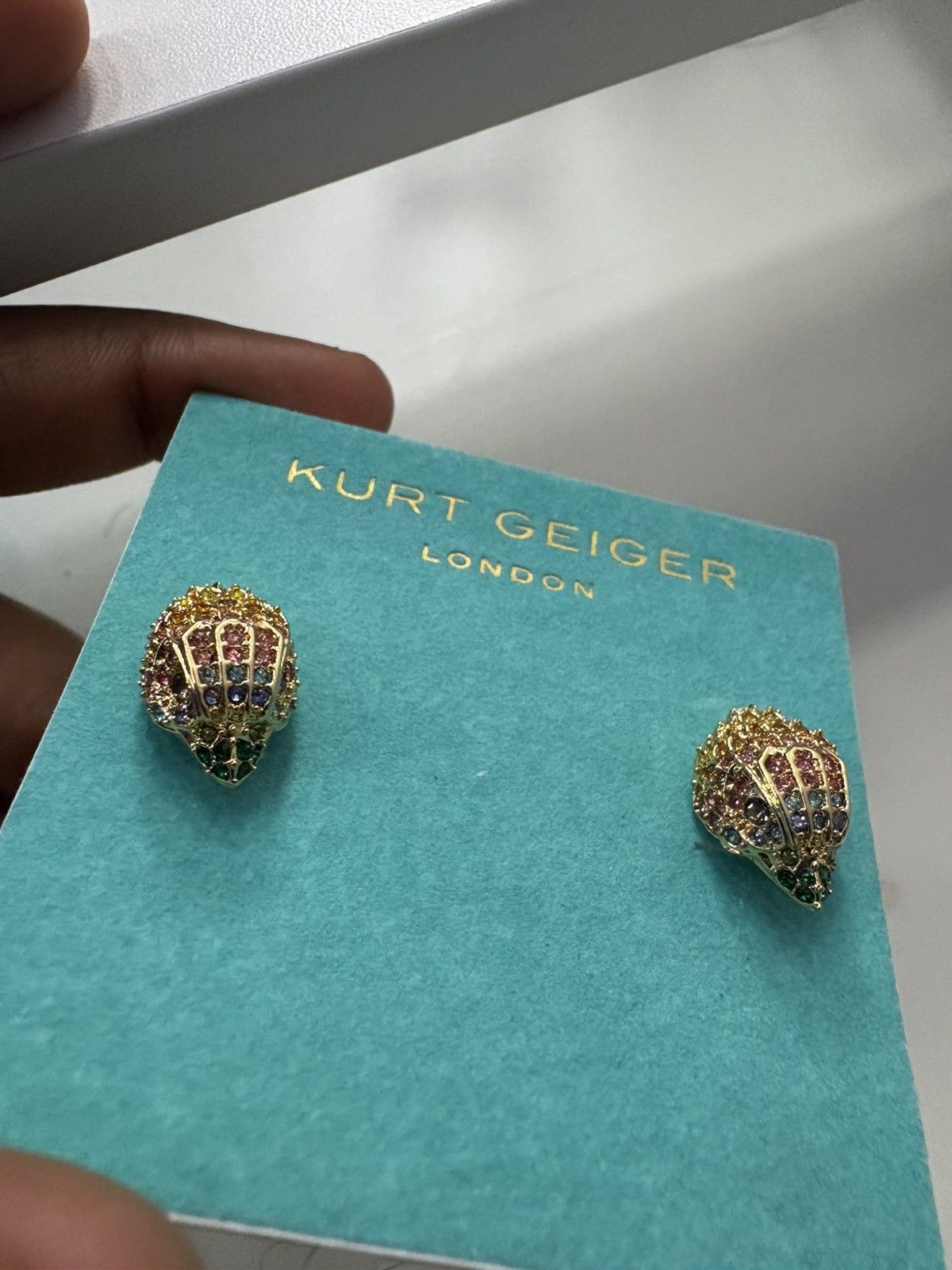 Kurt Geiger Gold multicolor kurt gieger earrings Size ONE SIZE - 3 Thumbnail