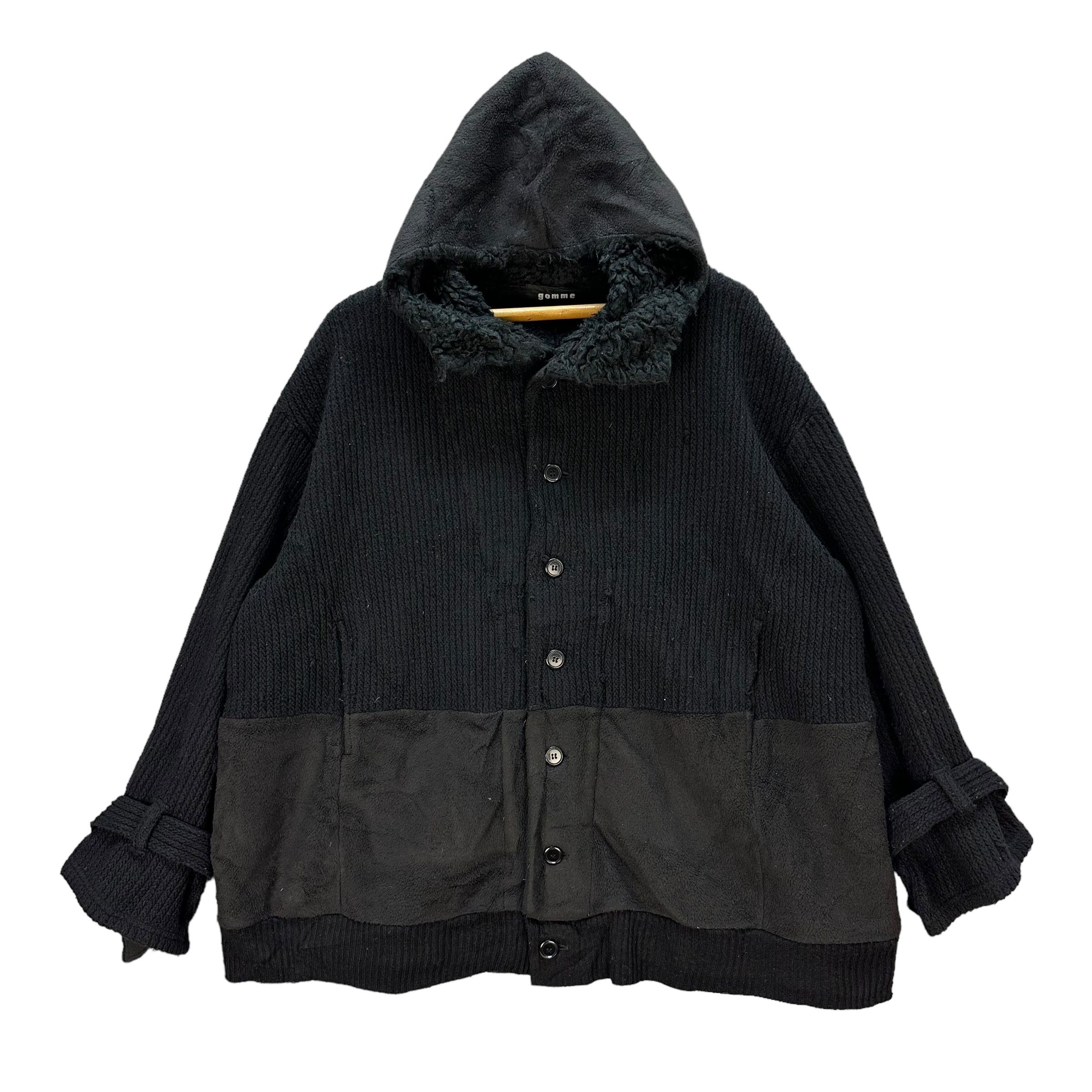 gomme GOMME Hybrid Material Avant Garde Hooded Jacket #A39-0887 Size US M / EU 48-50 / 2 - 1 Thumbnail