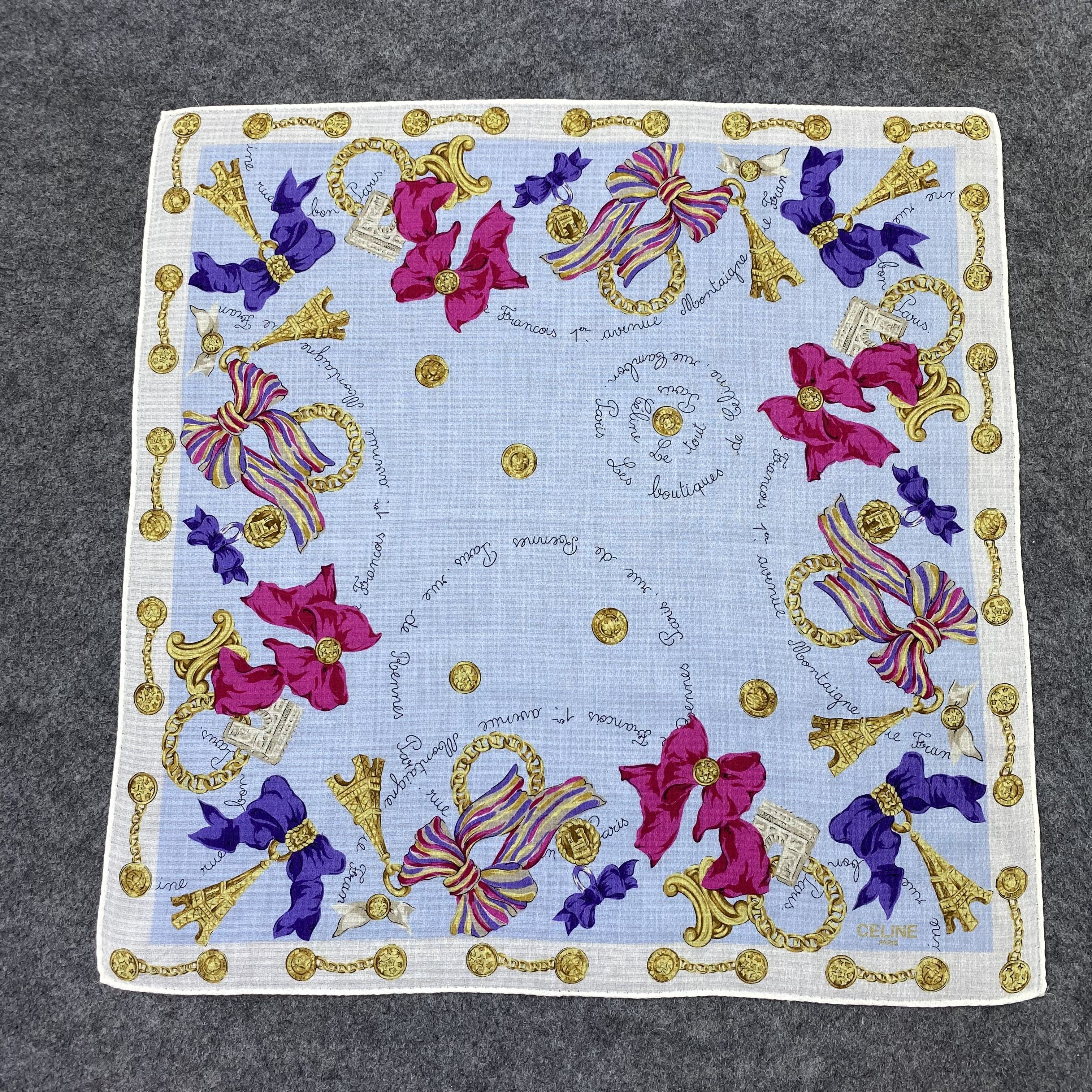 Celine Celine Handkerchief Neckerchief Bandana-B1988 Size ONE SIZE - 3 Thumbnail