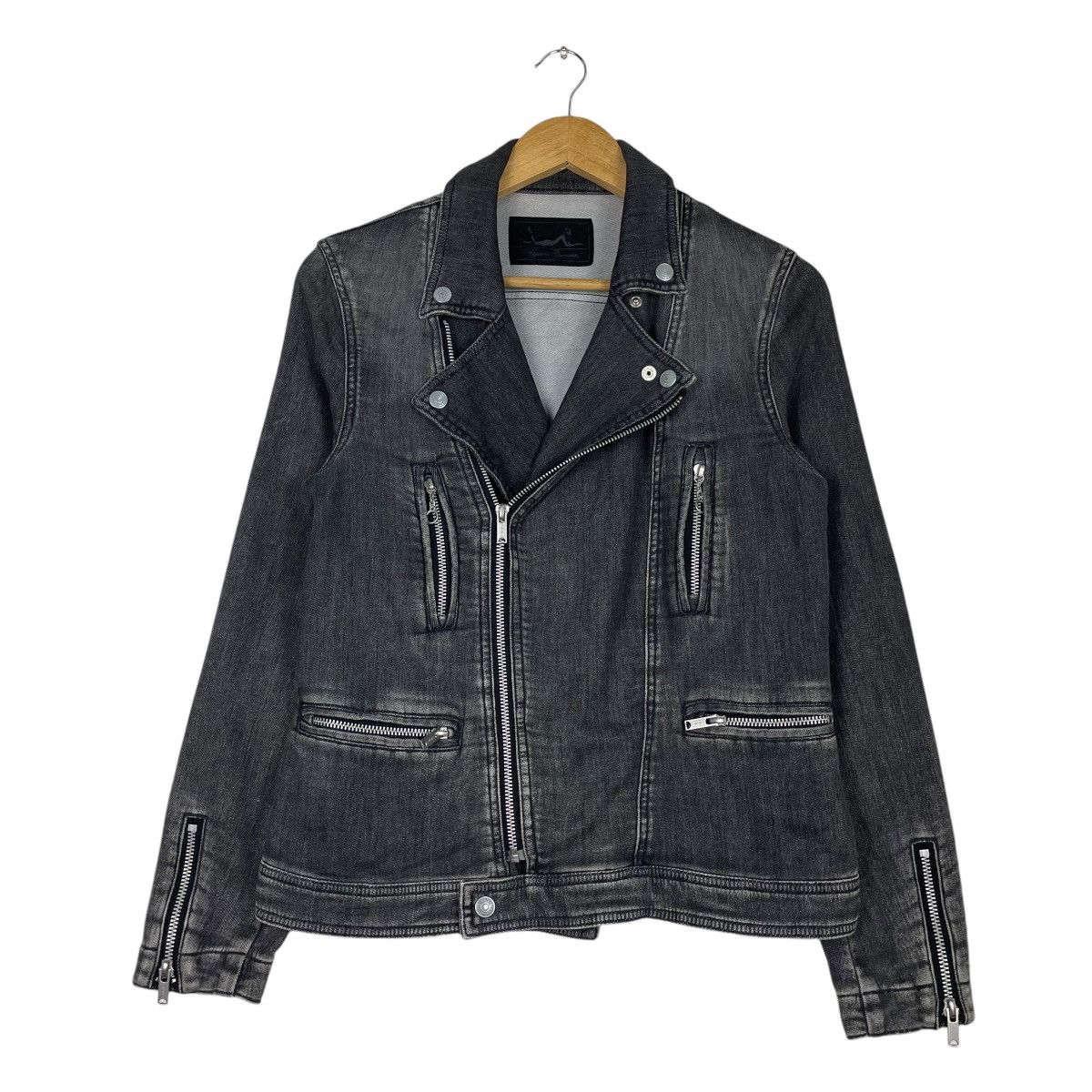 Hysteric Glamour × Japanese Brand 💥HYSTERIC GLAMOUR DENIM PERFECTO JACKET Size US S / EU 44-46 / 1 - 1 Thumbnail