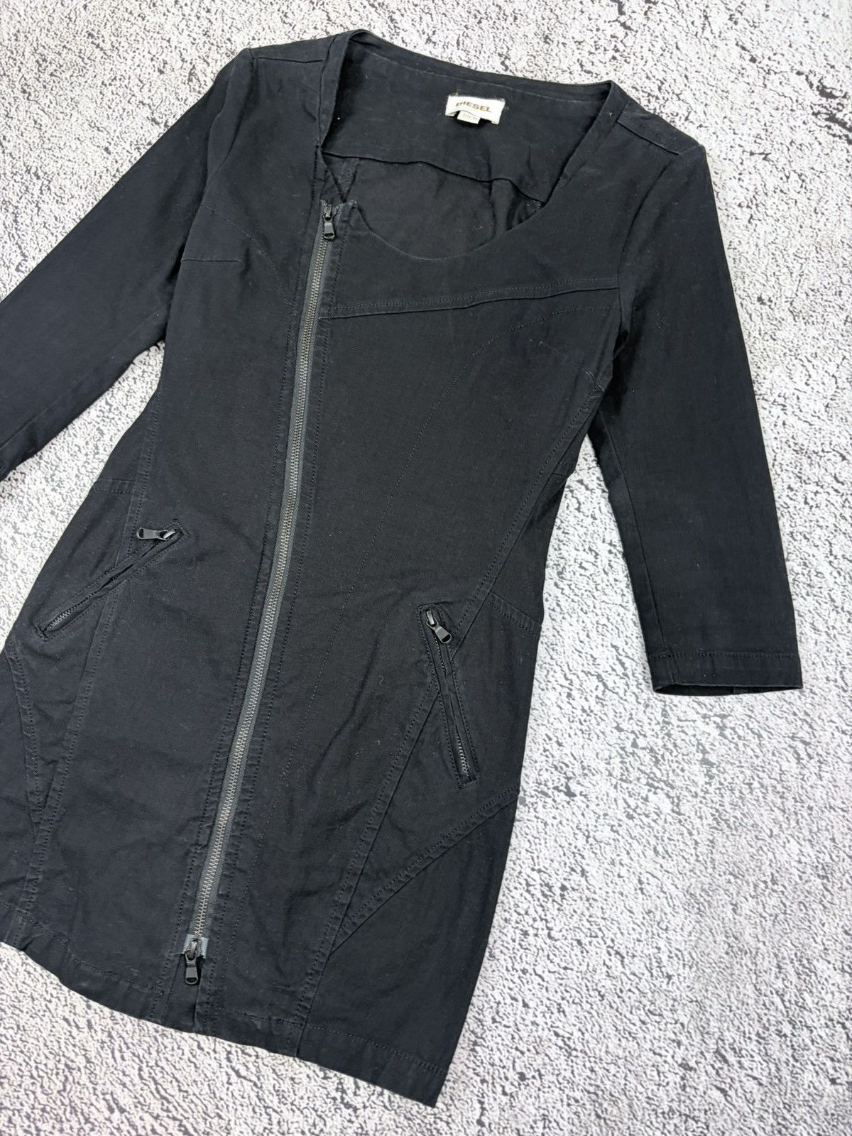 Diesel Diesel Archive Biker Asymmetrical Jacket Dress XS Size XS / US 0-2 / IT 36-38 - 3 Thumbnail