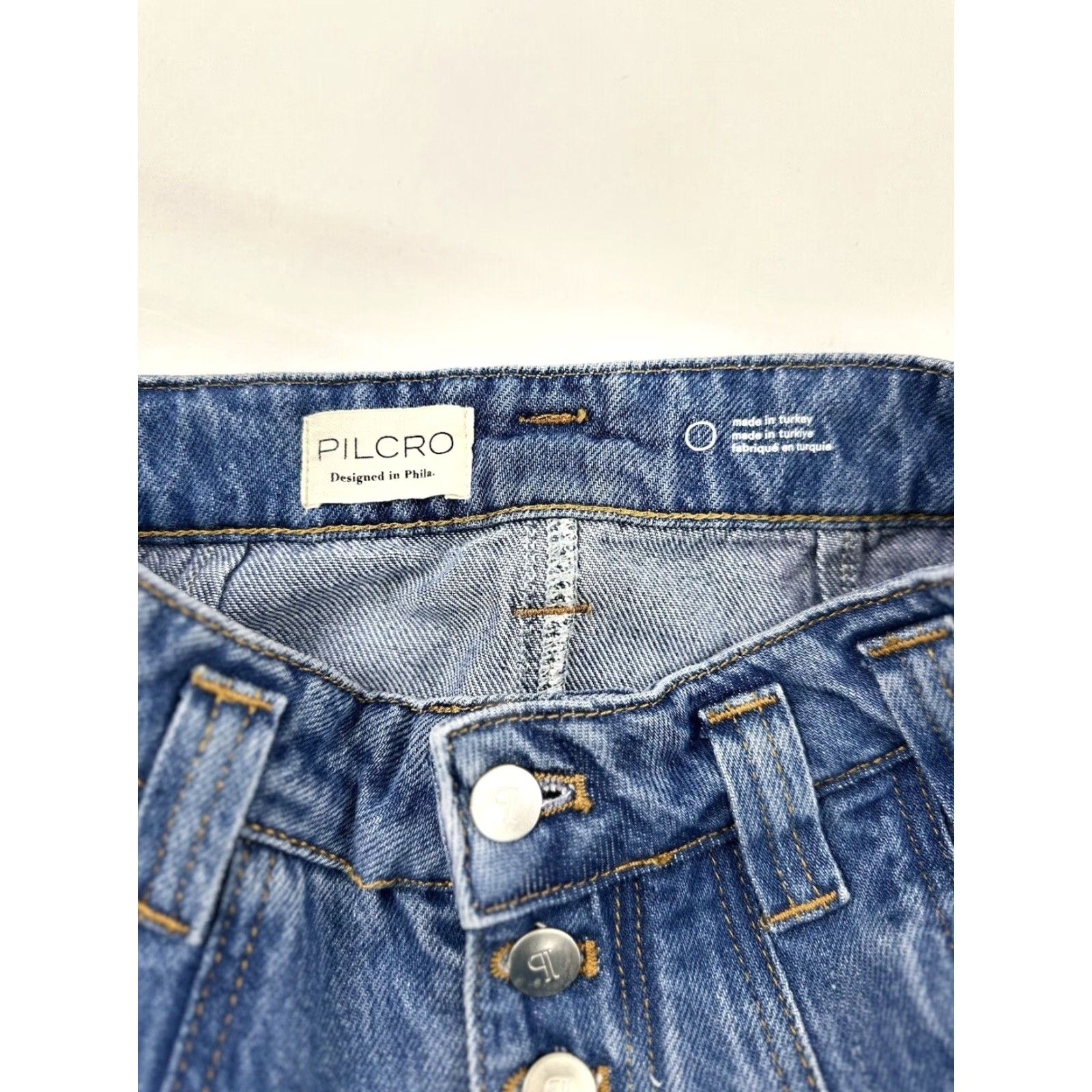 Vintage Pilcro Skirt 0 Women Blue Denim Button Fly Pencil NWT Regular Women Size 25" / US 0 / IT 36 - 3 Thumbnail