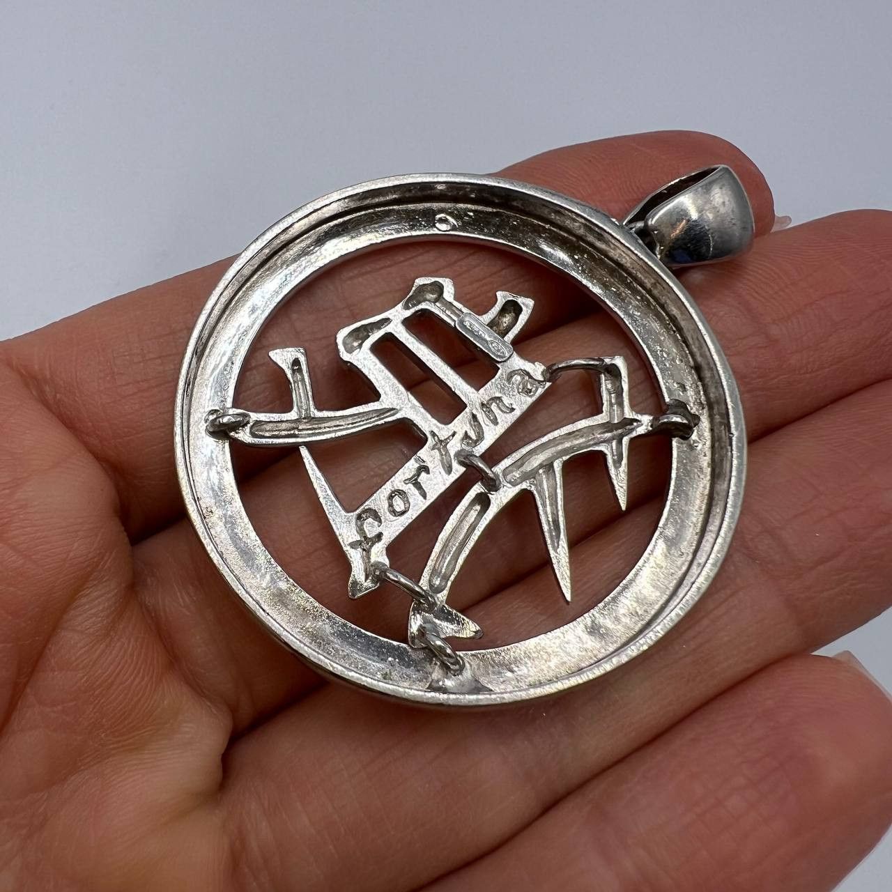 Sterling Silver By Simon Vintage Pendant Wolf Sterling Silver 925 Italy Size ONE SIZE - 8 Thumbnail