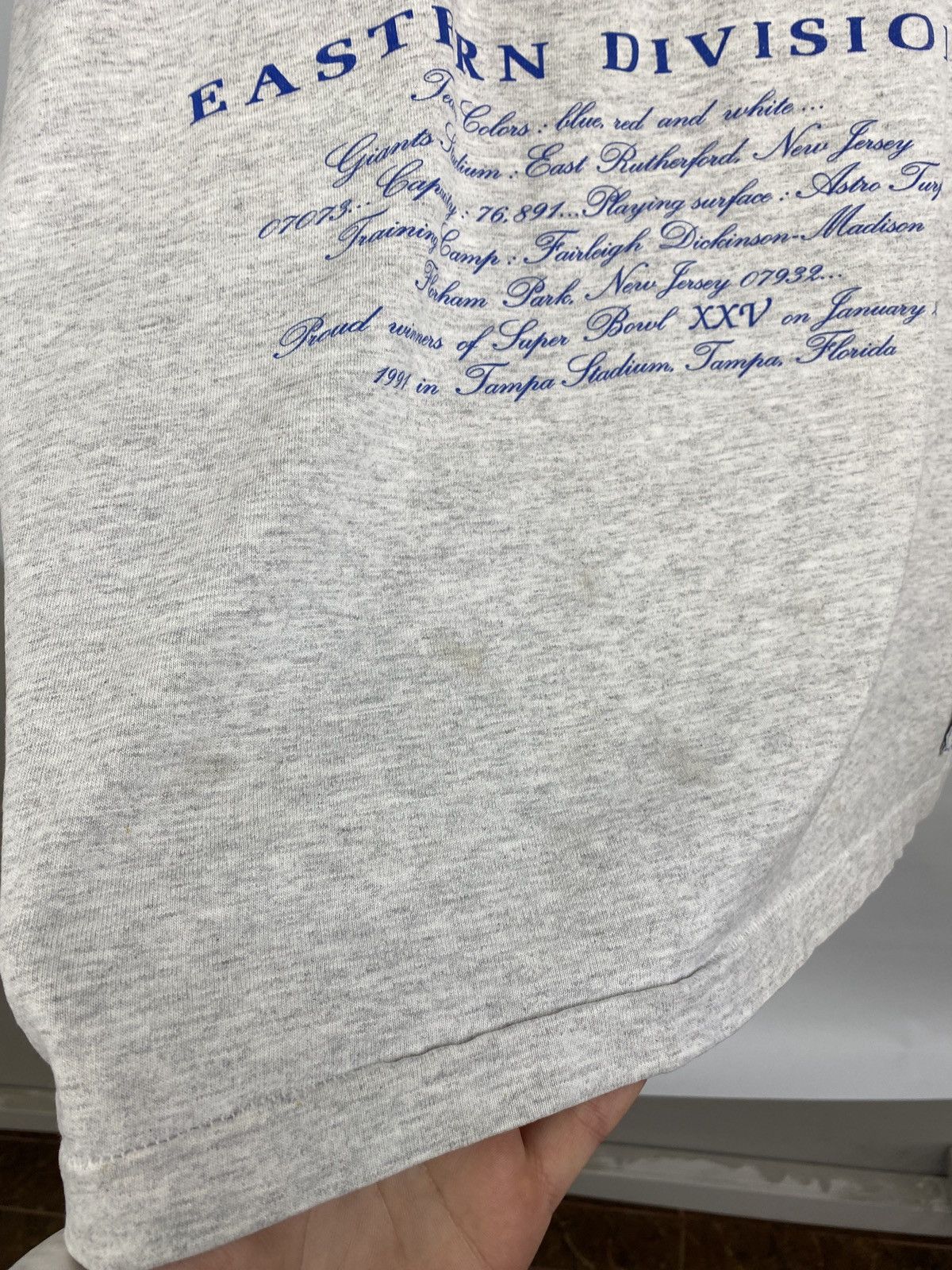 Nutmeg 🇺🇸🏈 Vintage 90s New York Giants Nutmag Football T-shirt Rare Size US L / EU 52-54 / 3 - 9 Thumbnail