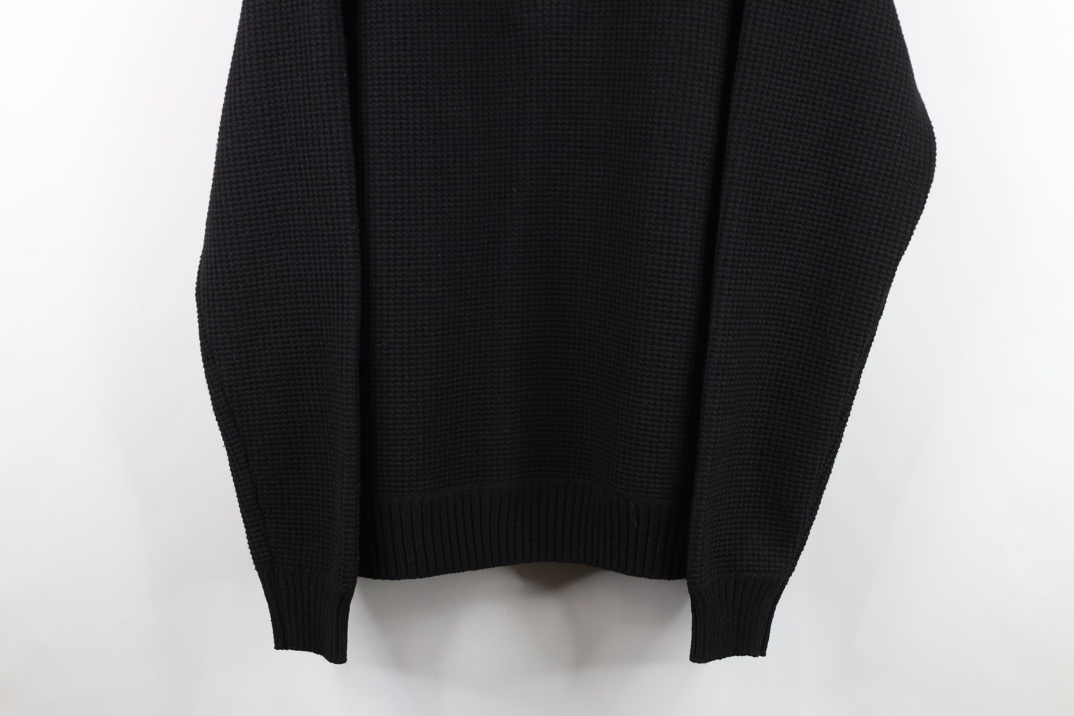 Vintage Vintage 90s Thermal Knit Half Zip Sweater Jacket Swacket Size US L / EU 52-54 / 3 - 3 Thumbnail