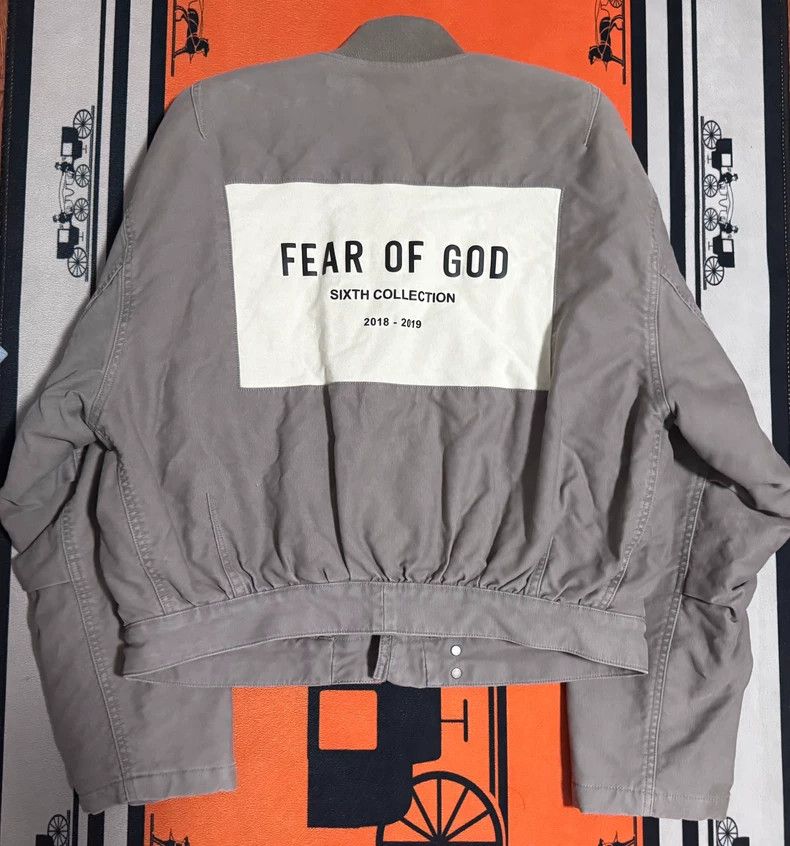 Fear of God Fear of God God gray patch jacket Size US XL / EU 56 / 4 - 1 Thumbnail