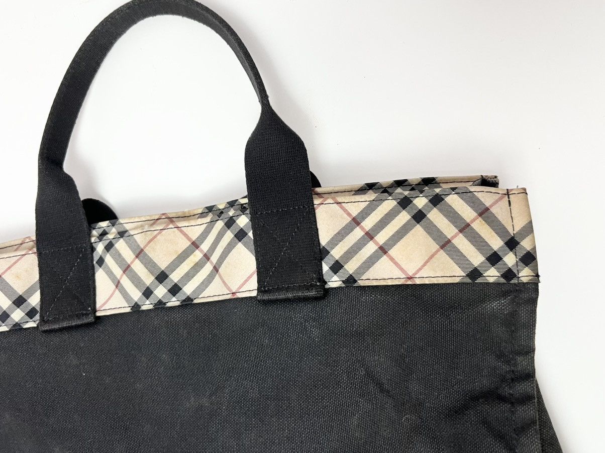 Burberry Burberry London Blue Label Nova Check Camvas Tote Bag Size ONE SIZE - 7 Thumbnail