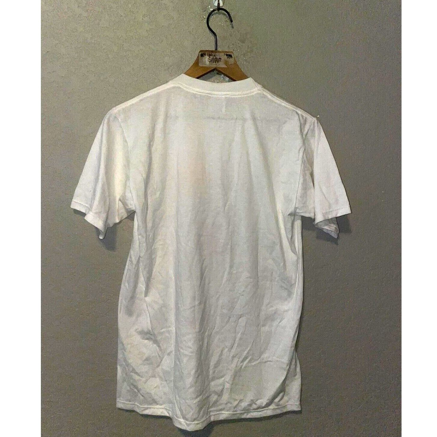 Jerzees Vintage South Daktoa Shirt Tribal Buffalo White M Tee Size US M / EU 48-50 / 2 - 9 Thumbnail