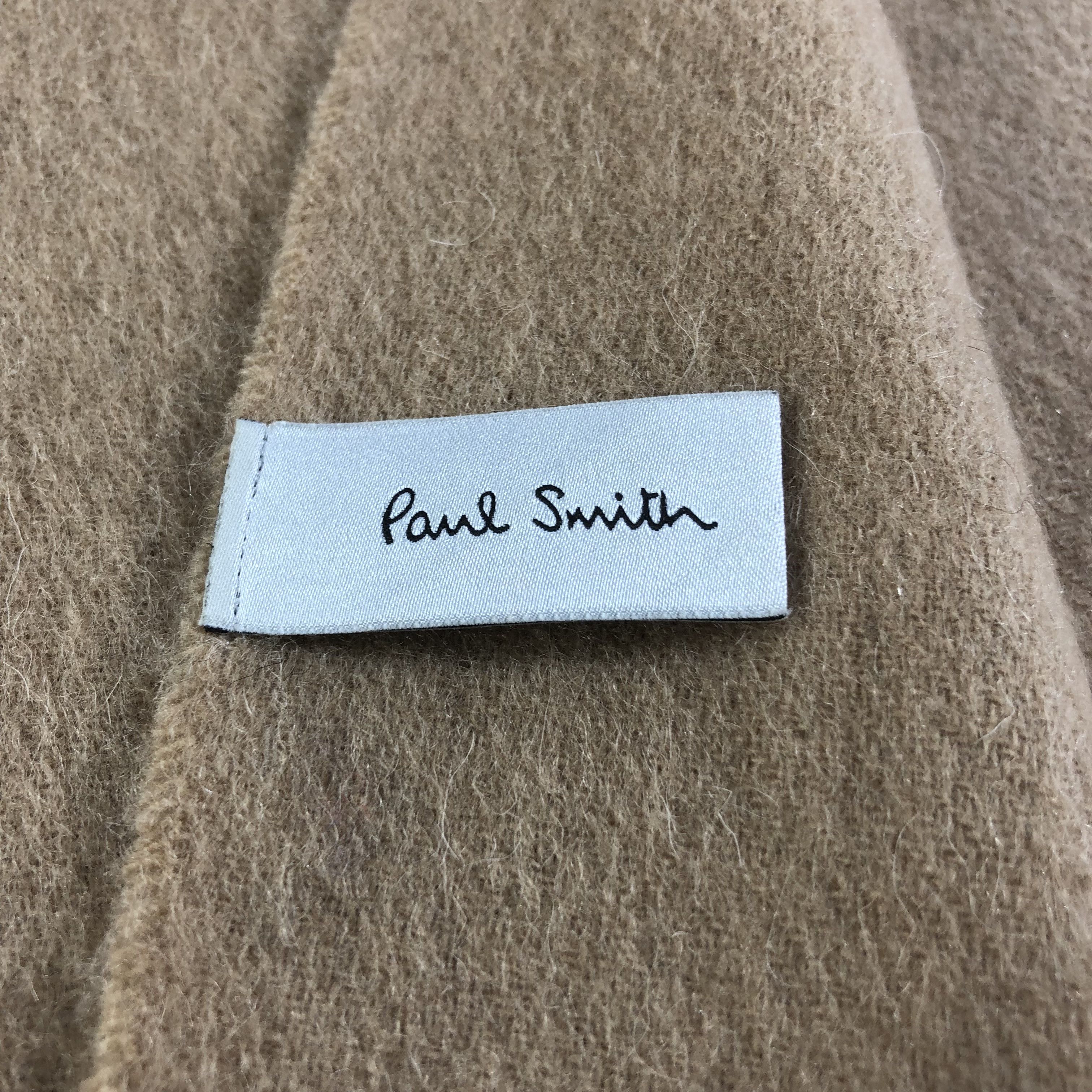 Paul Smith Paul Smith Tan Wool Scarf Muffler V1459 Size ONE SIZE - 5 Thumbnail