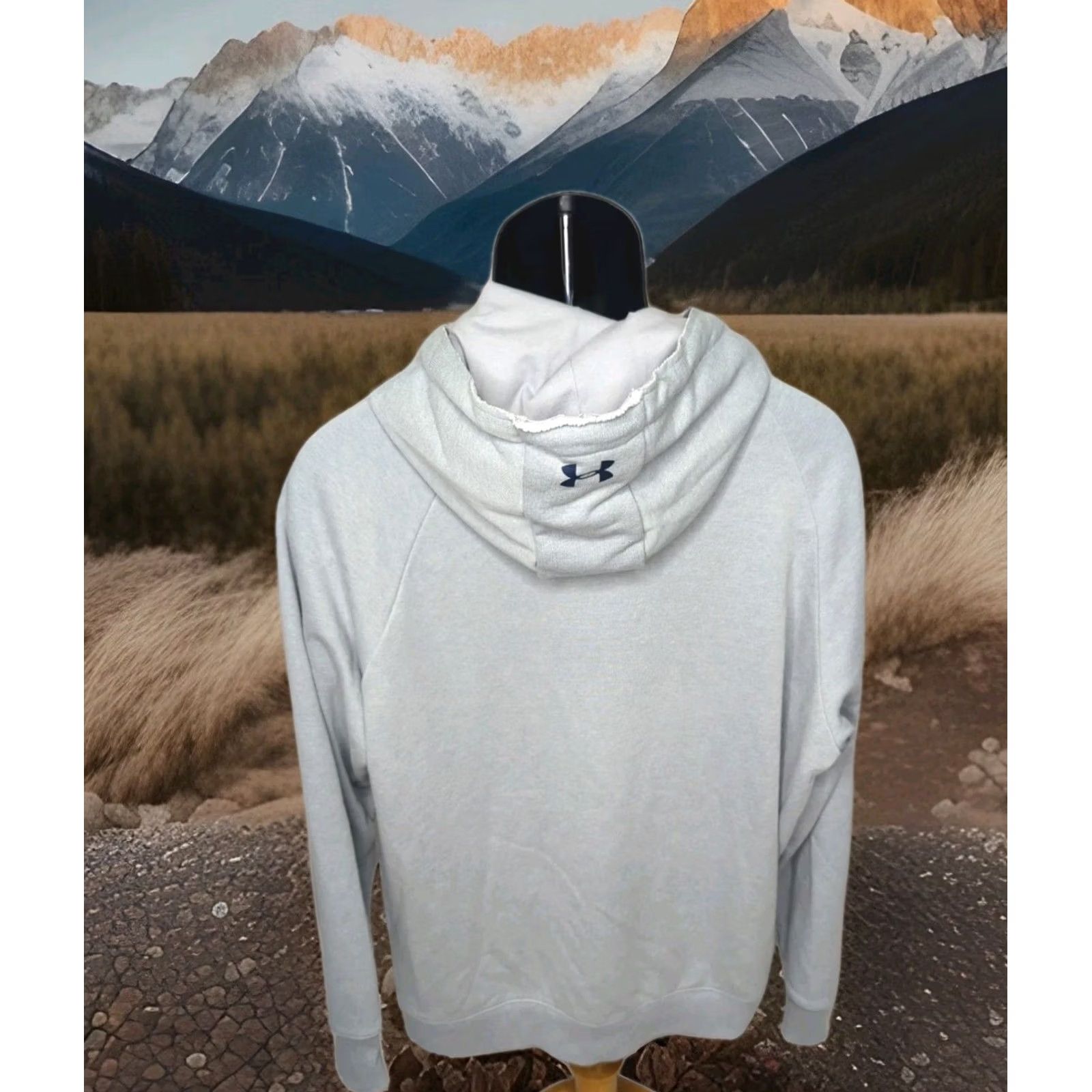Under Armour Under Armour Project Rock Heavyweight Terry Zip Hoodie Gym Sweatshirt Mens Large Gray Size US L / EU 52-54 / 3 - 4 Thumbnail