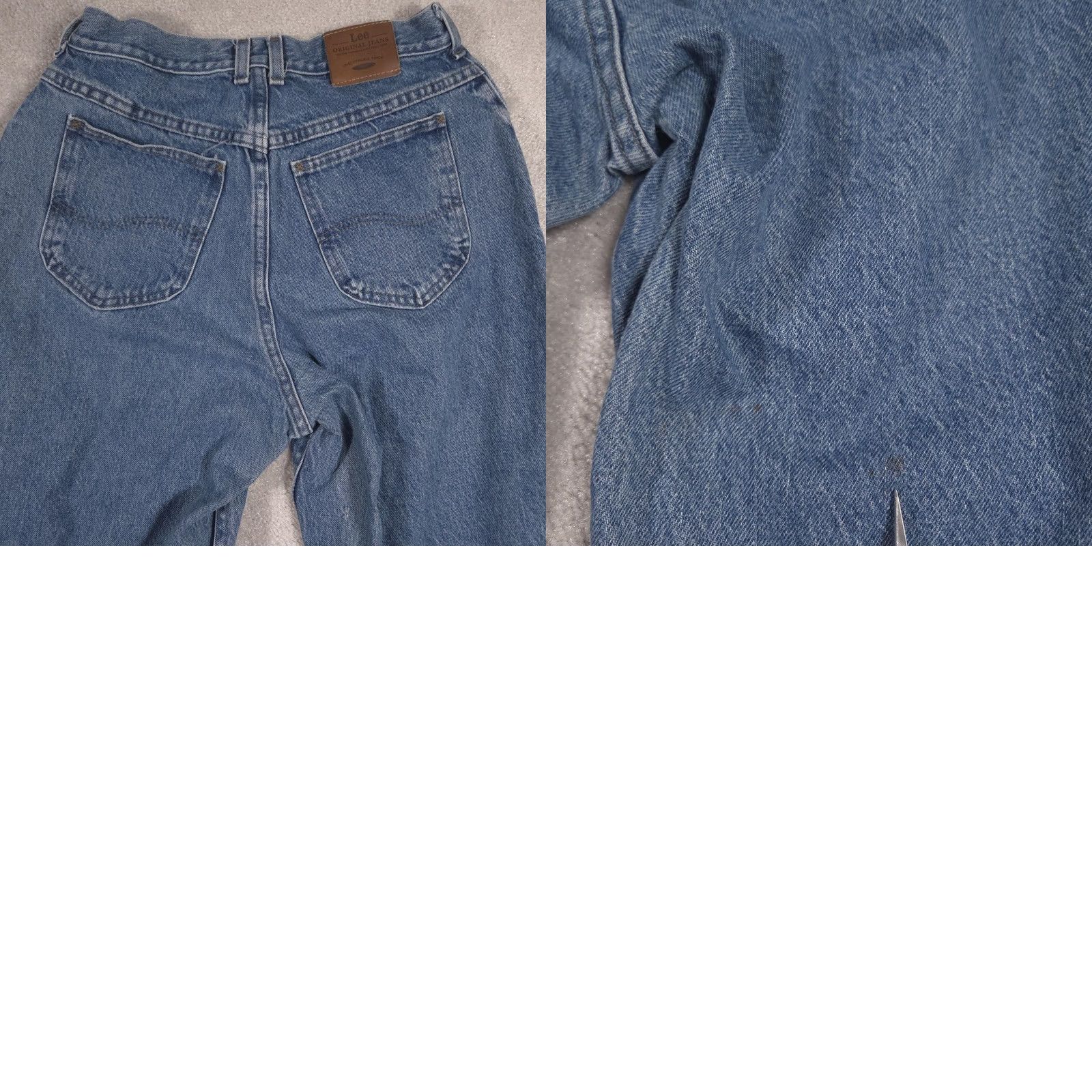 Lee VINTAGE Lee Jeans Womens 12 Blue High Rise Relaxed Tapered 100% Cotton Denim 90s Jeans Womens Mens Ladies? Size 34" / US 12 / IT 48 - 9 Thumbnail