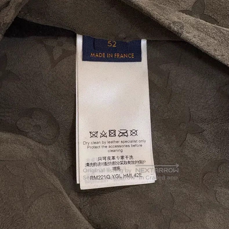 Louis Vuitton Louis Vuitton Lambswool printed brown suede aged fur one-p Size US L / EU 52-54 / 3 - 5 Thumbnail