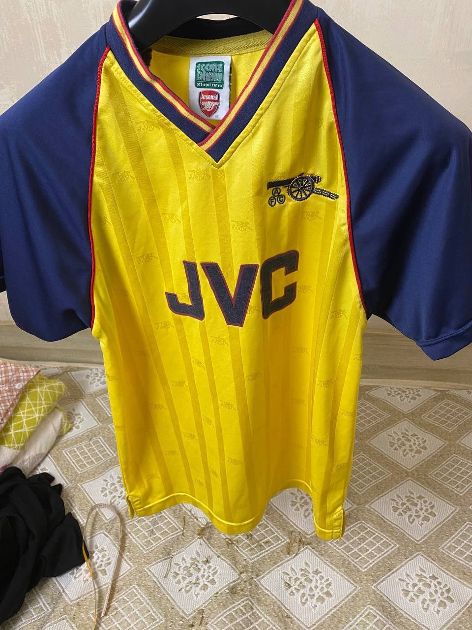 Vintage 🔥 Arsenal 1988 1989 Retro Jersey Score Draw Soccer T Shirt Size US S / EU 44-46 / 1 - 4 Thumbnail