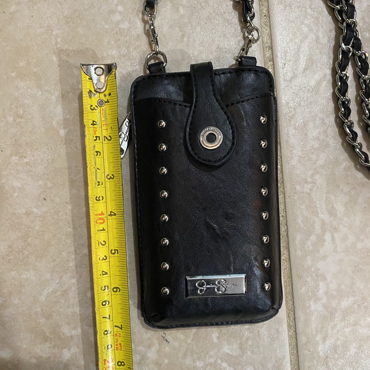 Jessica Simpson NEW studded chain faux leather wallet bag Size ONE SIZE - 7 Thumbnail