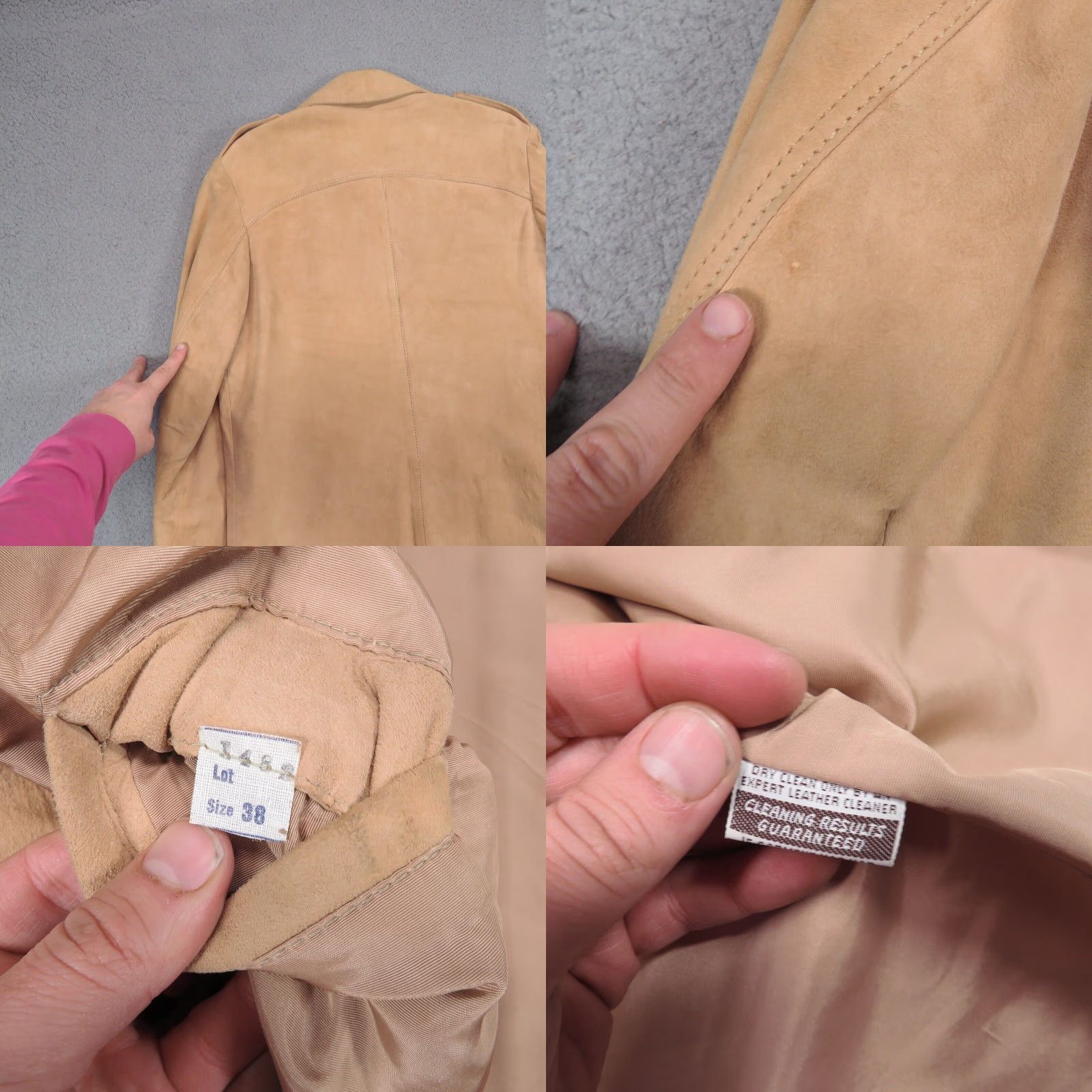 Vintage VINTAGE Woolrich Jacket Mens 38 (fits 40) Leather Suede Tan Utility 60s Tan Flap Size US XXS / EU 40 - 8 Thumbnail