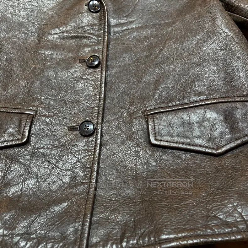 RRL Ralph Lauren RRL Ralph Lauren Thousand bird grid lined leather jacket Size US M / EU 48-50 / 2 - 5 Thumbnail