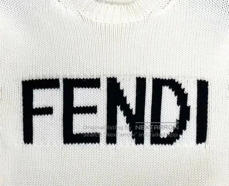 Fendi Fendi Beige Logo Knit Sweater. Size US M / EU 48-50 / 2 - 4 Thumbnail