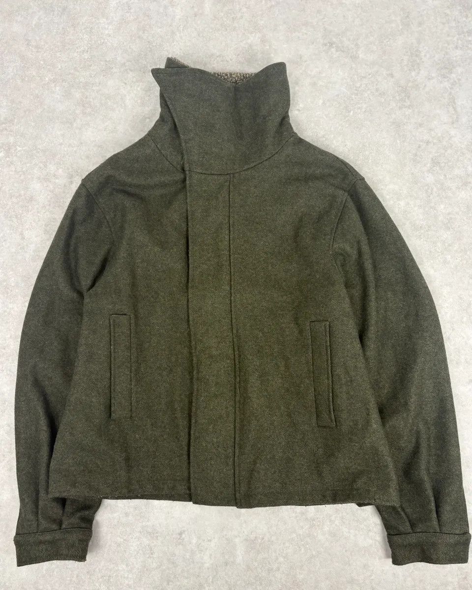 Daniele Alessandrini Daniele Alessandrini Dark Green Wool Jacket Size US M / EU 48-50 / 2 - 2 Thumbnail