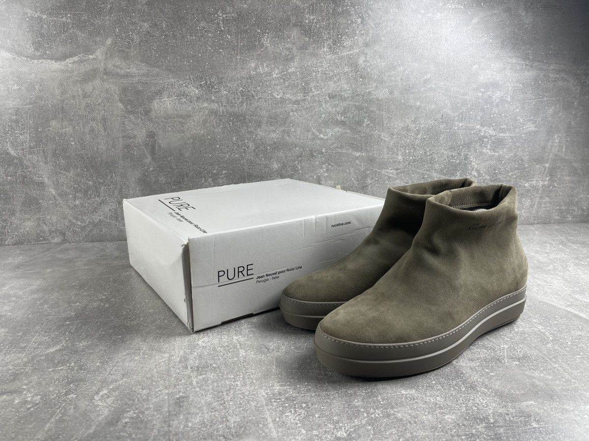 Other Ruco Line × Jean Nouvel NVL PR 17 NWB Rare Suede Ankle Boots Size US 10 / EU 43 - 13 Thumbnail