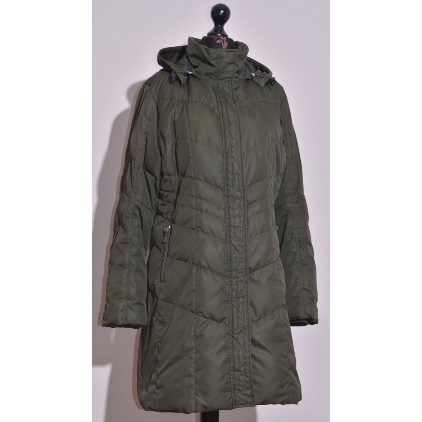 Bogner Bogner FIRE+ICE Women’s Green Down Puffer Coat Hooded Long Jacket Adult L Green Winter 90s Mens Womens Boys Girls Size L / US 10 / IT 46 - 2 Thumbnail