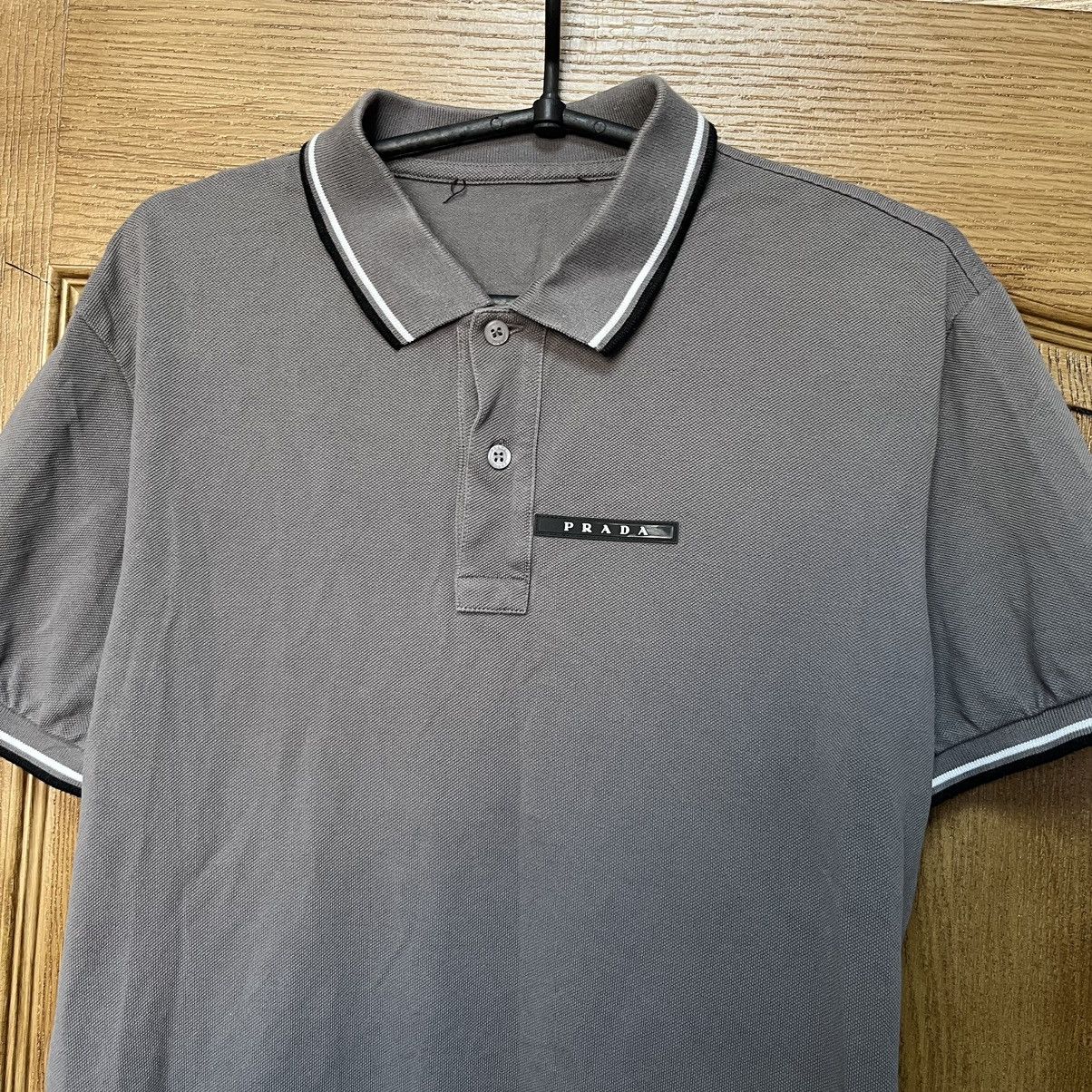 Prada Vintage Prada Polo T-Shirt Luxury Size US L / EU 52-54 / 3 - 3 Thumbnail