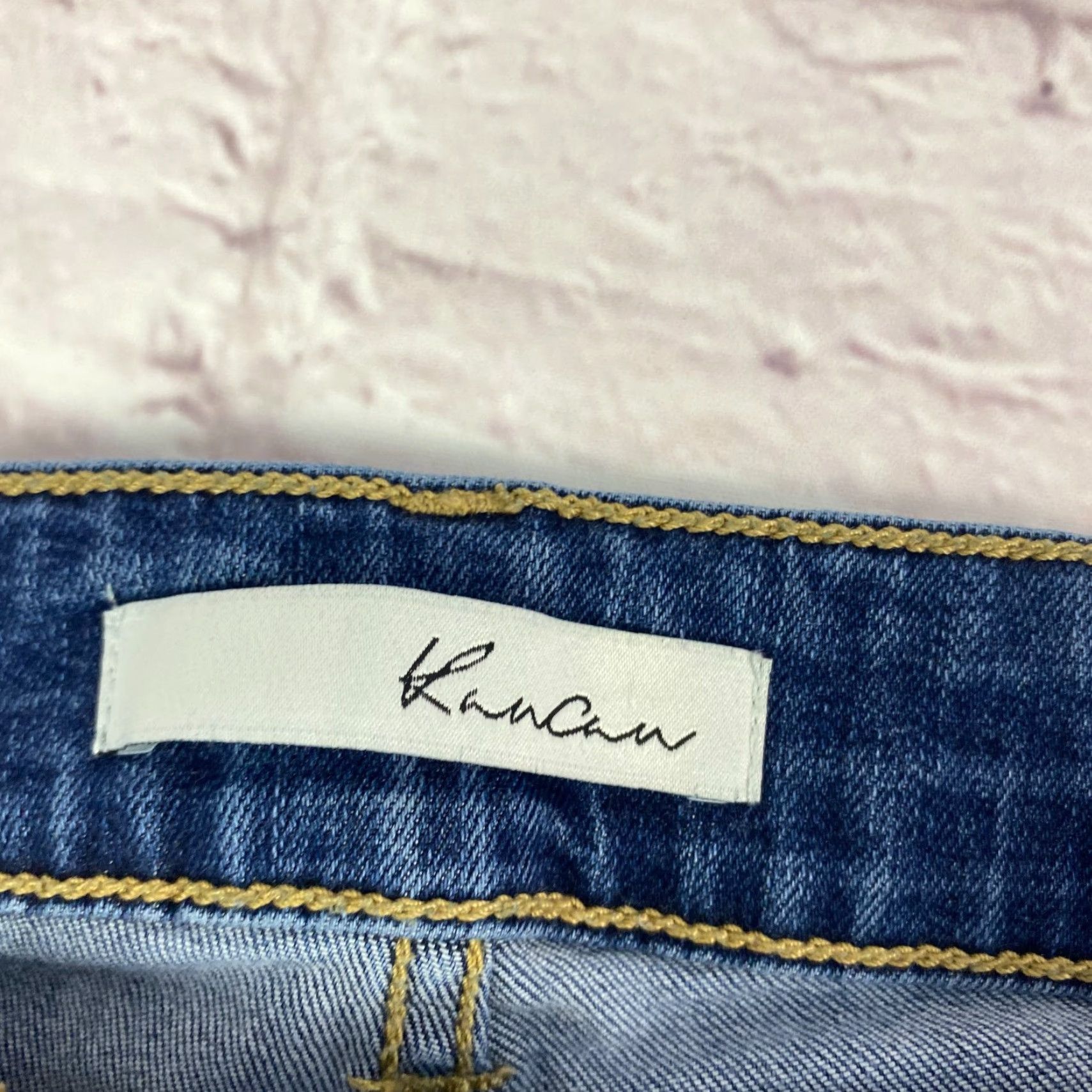 Vintage Kancan Junior Teens Jeggings Jeans 3/25 Skinny Mid-Rise Distressed Medium Wash Shirt Jeans 3/25 Distressed 90s City KanCan Mens Womens Teens? Size 26" / US 2 / IT 38 - 4 Thumbnail