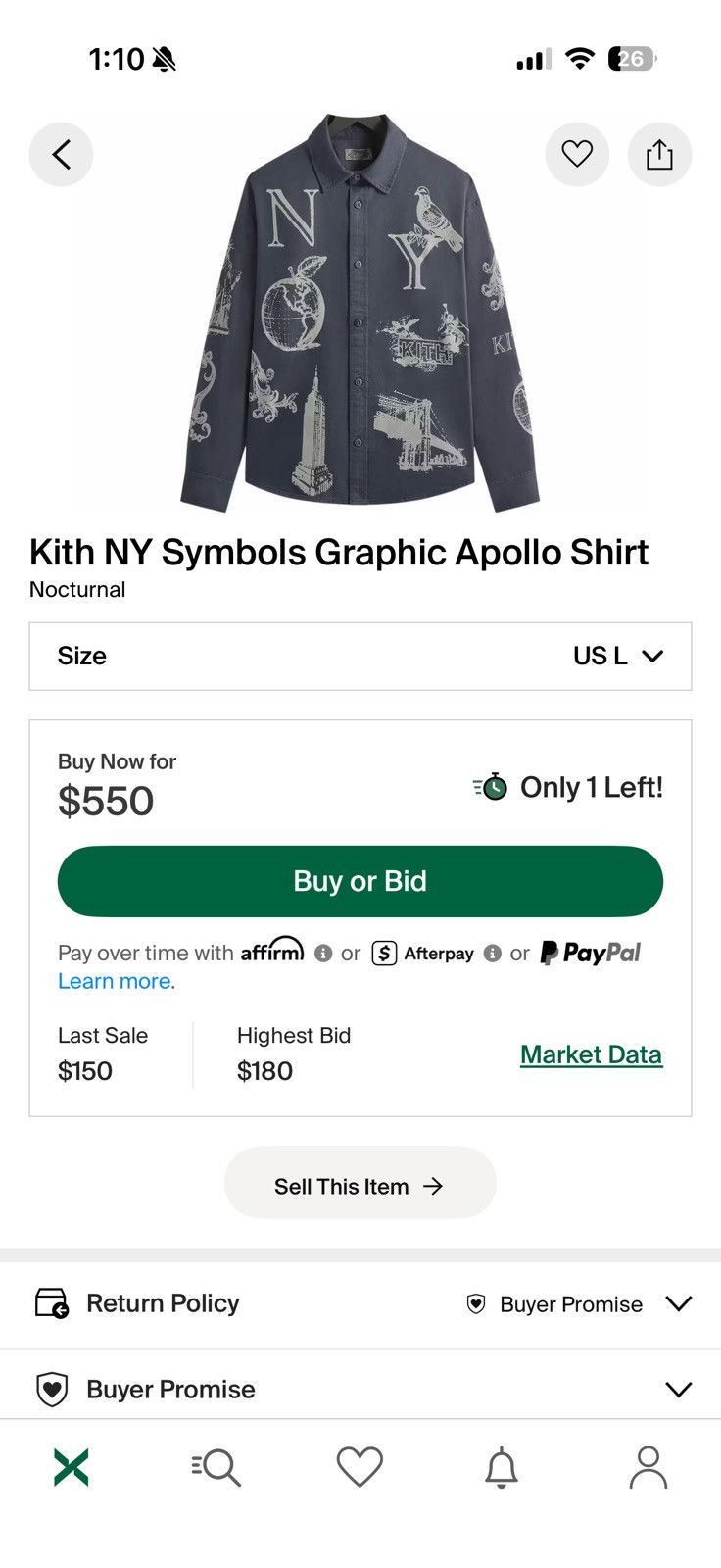 Kith Kith NY Symbols Graphic Apollo Shirt Size US L / EU 52-54 / 3 - 2 Thumbnail