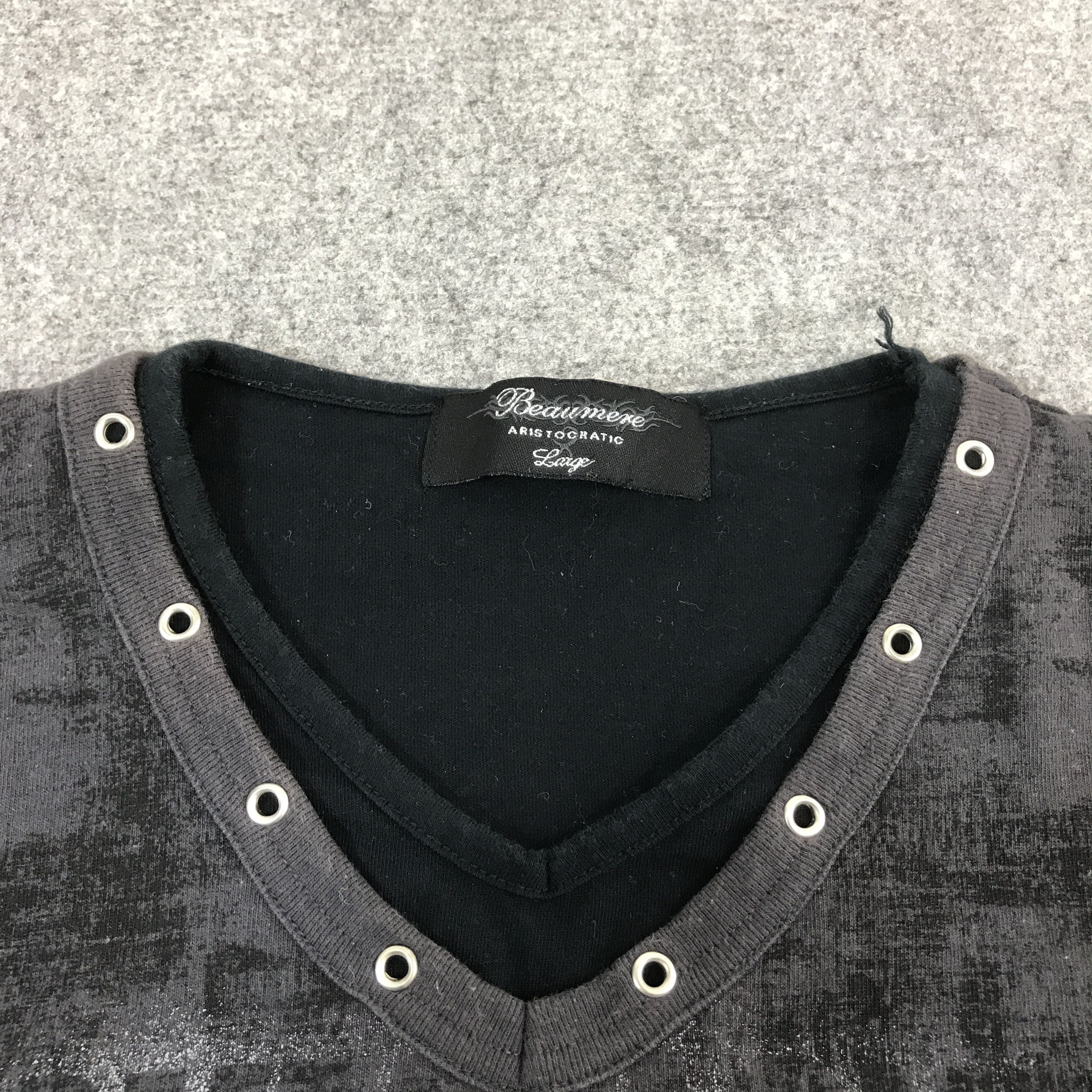 If Six Was Nine × Japanese Brand × KMRii BEAUMERE JAPAN BRAND OVERFLOW DESIGN SKULLTSHIRTS Size US L / EU 52-54 / 3 - 7 Thumbnail