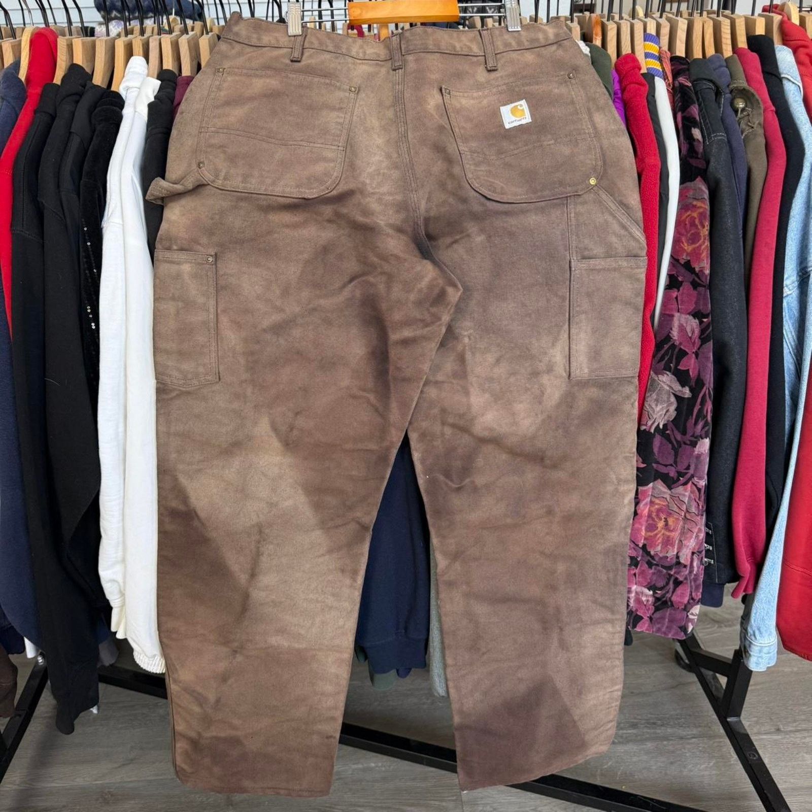 Carhartt Carhartt Double Knee Super Faded Baggy Workwear Pants Size US 35 - 6 Thumbnail