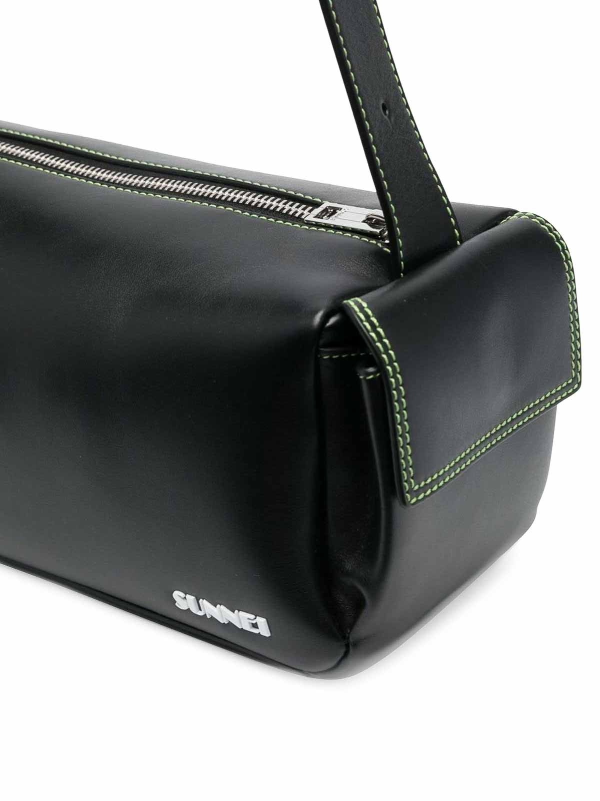 Sunnei o1tko10125 Size: OS / Leather Bag in Black Size ONE SIZE - 3 Thumbnail
