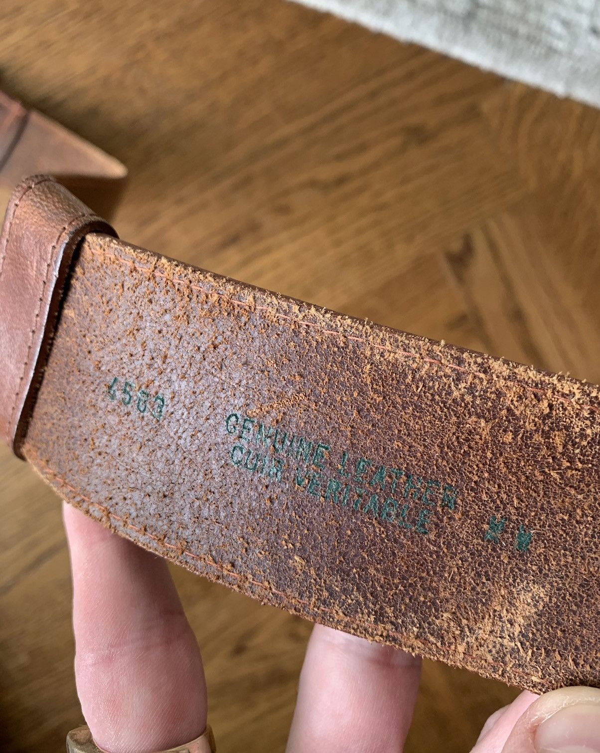 Vintage 1980s Vintage Heavy Duty Leather Utility Belt Pouch Waist 30 Size ONE SIZE - 7 Thumbnail