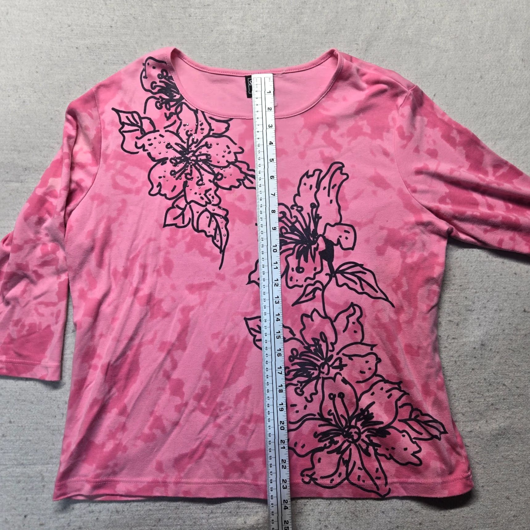 Pinko Southern Lady Shirt Womens T-Shirt Floral Pink Flowers Half Sleeve Large L Adult Size L / US 10 / IT 46 - 6 Thumbnail