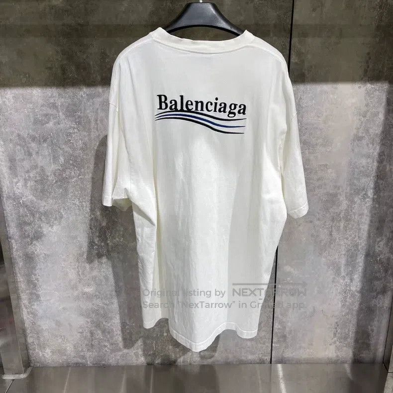 Balenciaga Balenciaga Black and Blue Coke Embroidered Short Sleeve Size US M / EU 48-50 / 2 - 6 Thumbnail