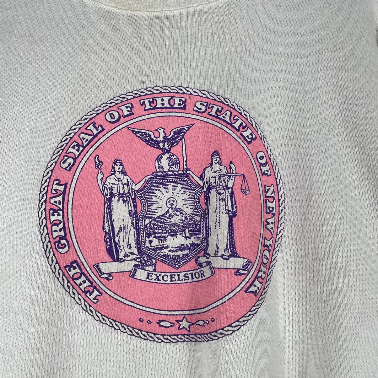 Vintage Vintage late 80’s the great seal of New York Distress Sweat Size US M / EU 48-50 / 2 - 2 Thumbnail