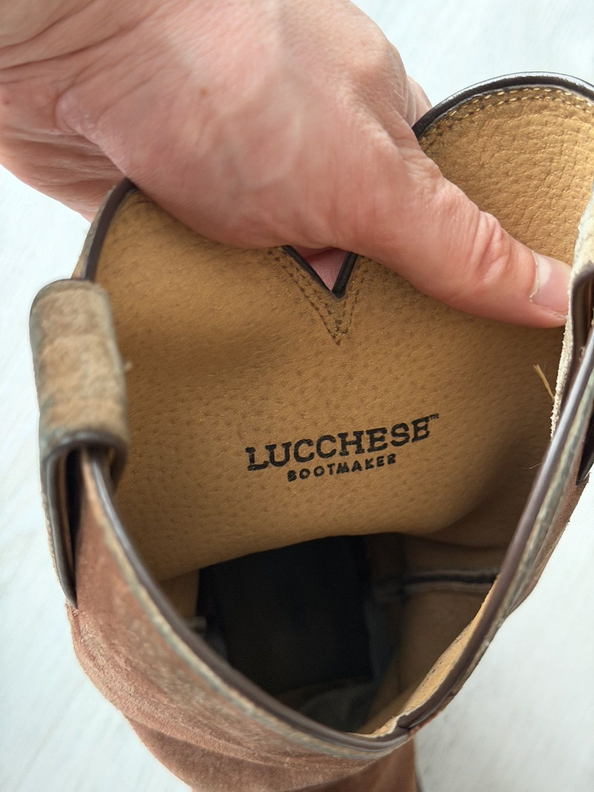 Lucchese Vintage Italian AS 98 Rick Owens Style Leather Cowboy Boots Size US 8 / EU 41 - 13 Thumbnail