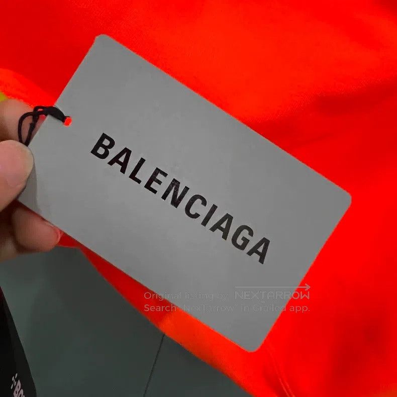 Balenciaga Balenciaga Bright orange letter printed hoodie Size US M / EU 48-50 / 2 - 5 Thumbnail