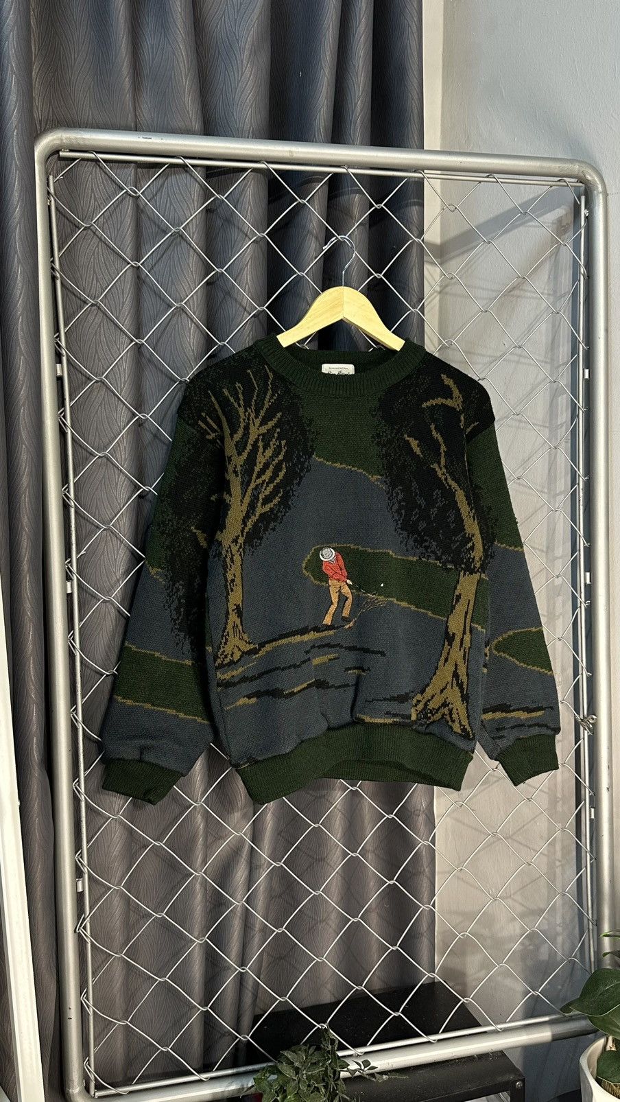 Vintage Vintage Nice Hitter Amusement Golf Wea Jacquard Knit Sweater Size US L / EU 52-54 / 3 - 1 Thumbnail