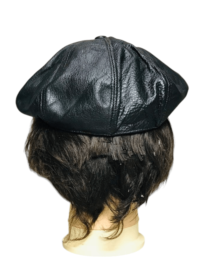 Japanese Brand Vintage Agingccc Horsehide Handmade Newsboy Hat Size ONE SIZE - 3 Thumbnail