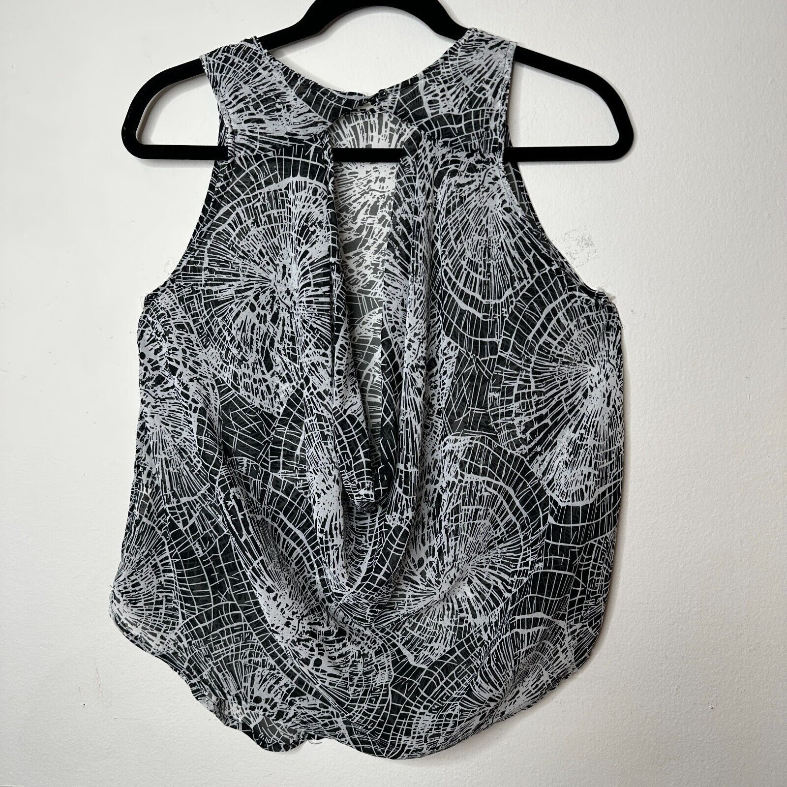 Other Ovi Black White Circle Design Keyhole Sleeveless Blouse S Size S / US 4 / IT 40 - 3 Thumbnail