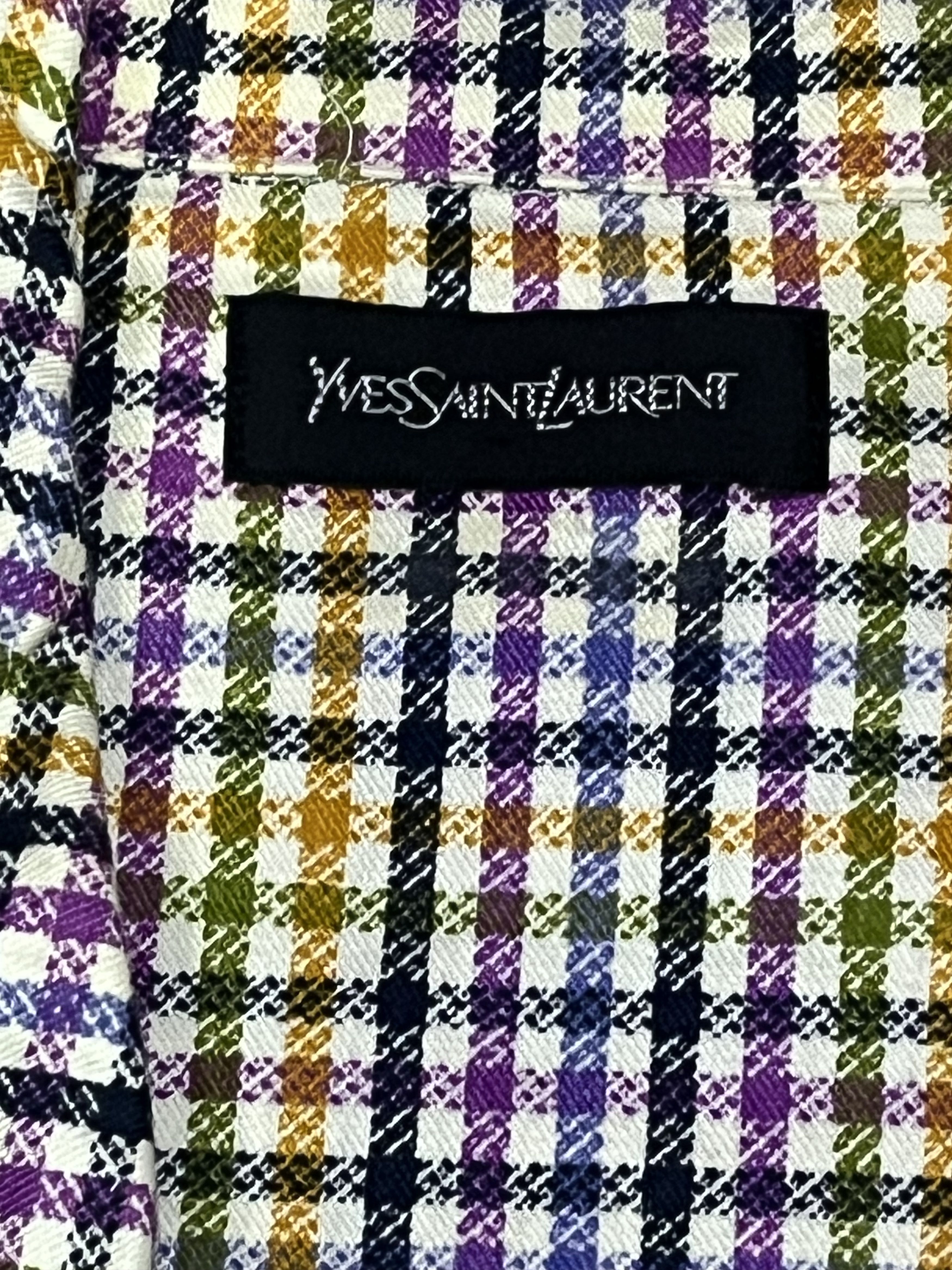 Yves Saint Laurent 🔥Authentic YSL Multicolor Classic Check Unisex Pajamas Set Size US M / EU 48-50 / 2 - 7 Thumbnail