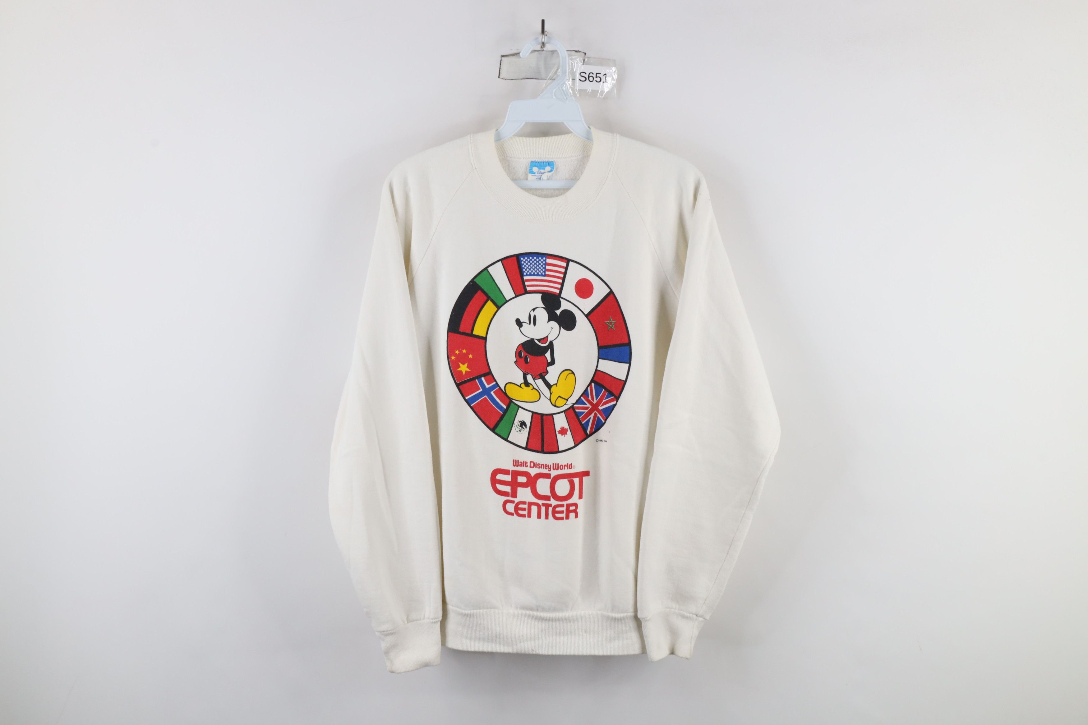 Disney × Vintage Vintage 80s Disney Epcot Center Spell Out Sweatshirt USA Size L / US 10 / IT 46 - 1 Thumbnail