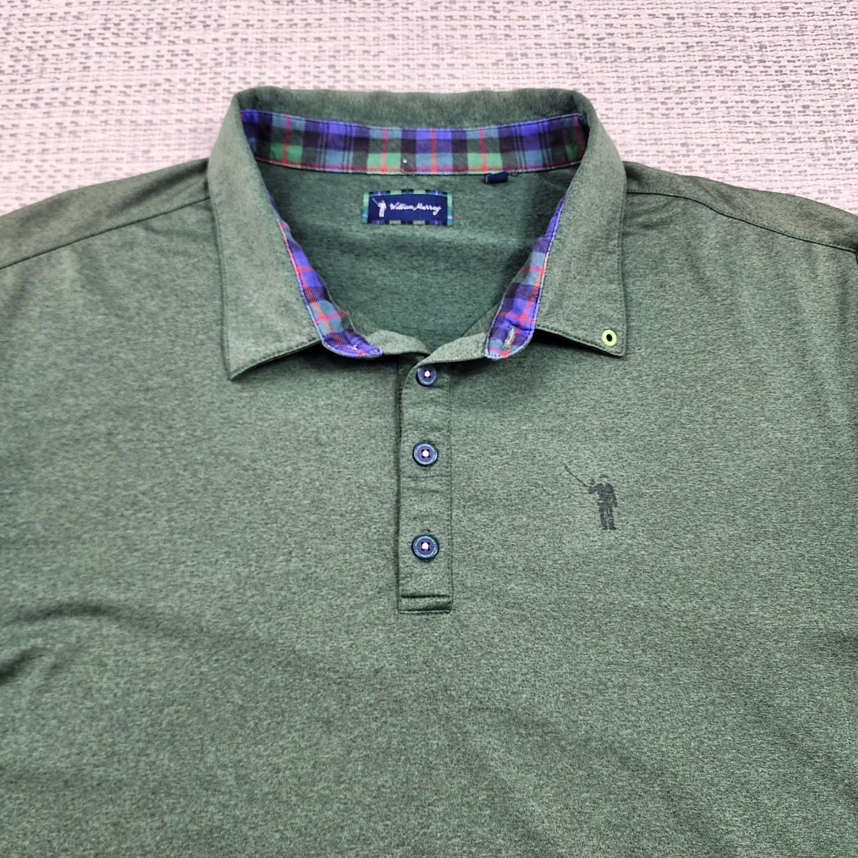 Vintage William Murray Polo Shirt Mens 2XL Green Golf Performance Stretch Polo Shirt Mens 2XL Green William Murray Polo Shirt Mens 2XL Size US XXL / EU 58 / 5 - 4 Thumbnail