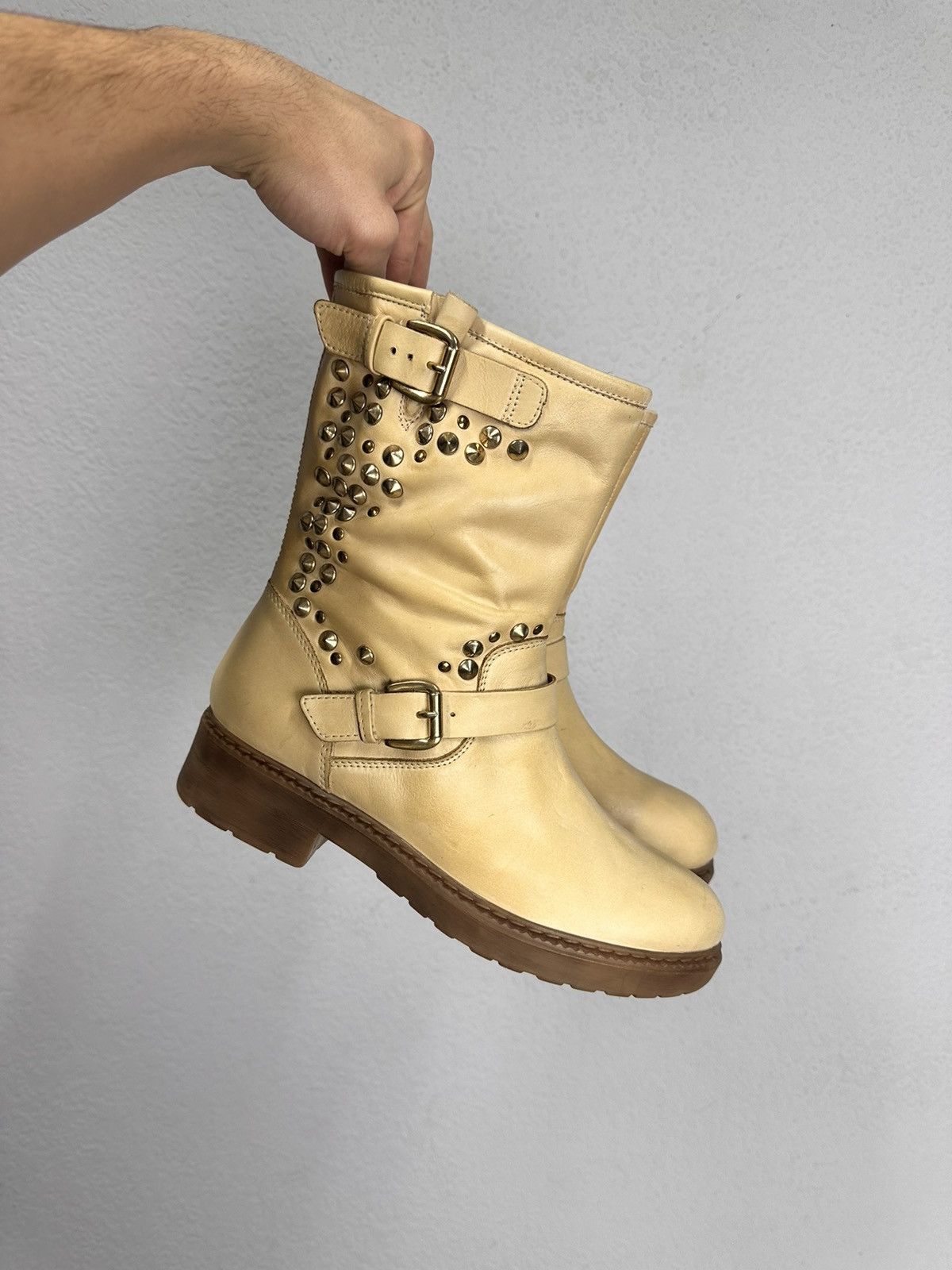 A.S.98 Vintage Leather Boots Metal Gothic Rick Owens Guidi AS 98 Size US 9 / IT 39 - 9 Thumbnail