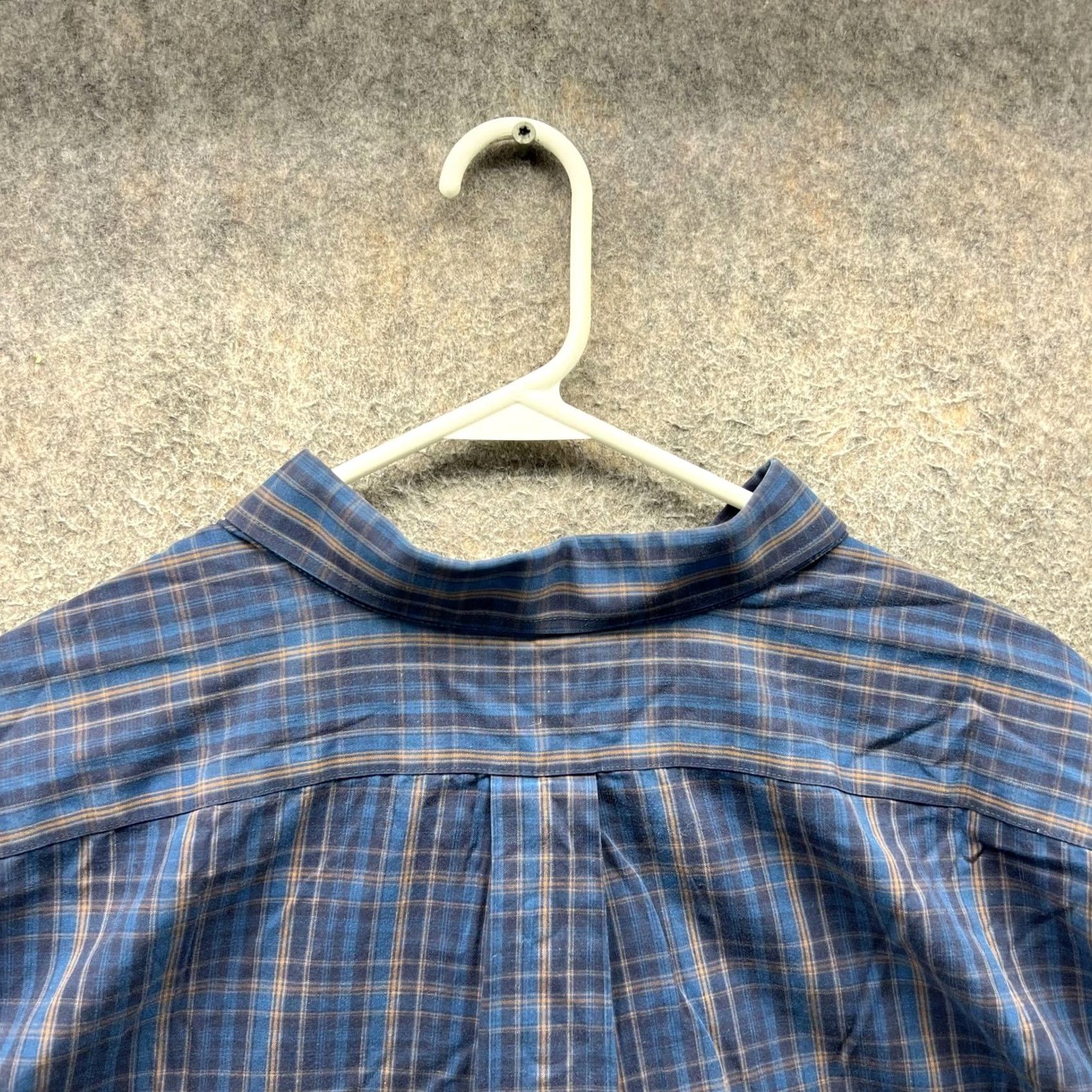Eddie Bauer Eddie Bauer Shirt Mens 3XL Blue Plaid Long Sleeve Wrinkle Free Relaxed Fit Size US XXL / EU 58 / 5 - 6 Thumbnail