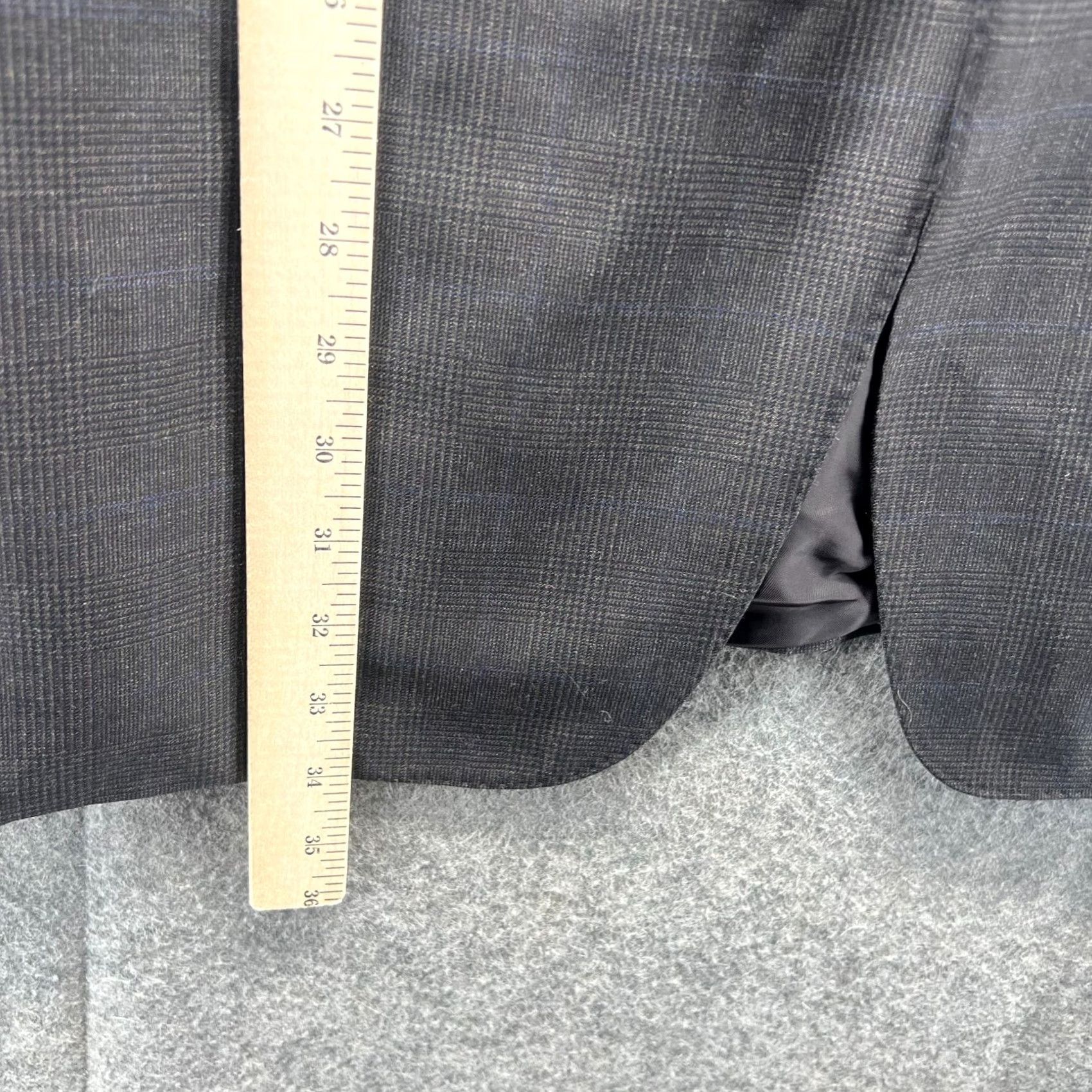 Canali VINTAGE Canali Blazer Mens 44R Black Single Breasted Pure Wool Italy Preppy Jacket Size 44R - 4 Thumbnail