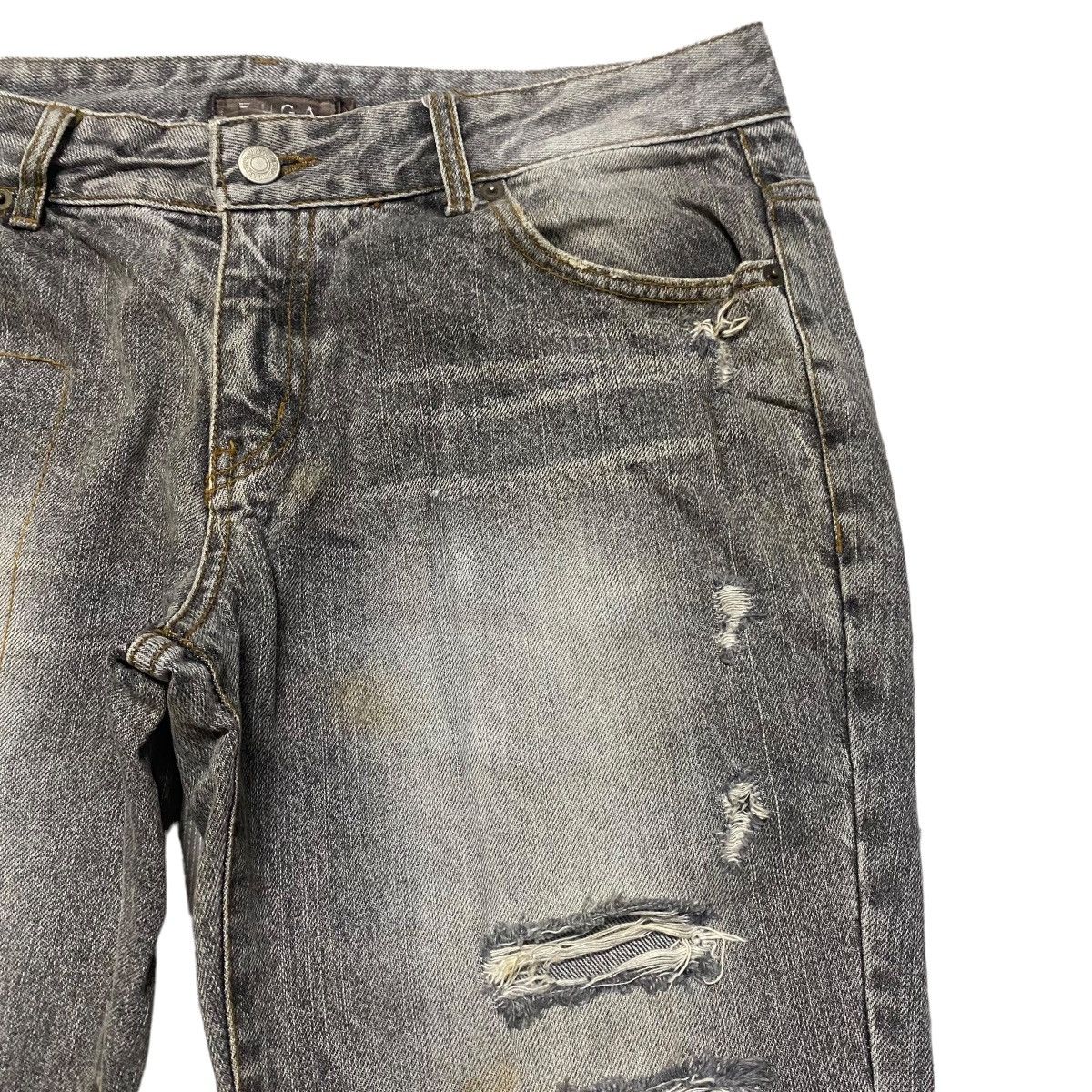 GOSTAR DE FUGA FUGA Distressed Denim Flare Jeans Size US 32 / EU 48 - 5 Thumbnail