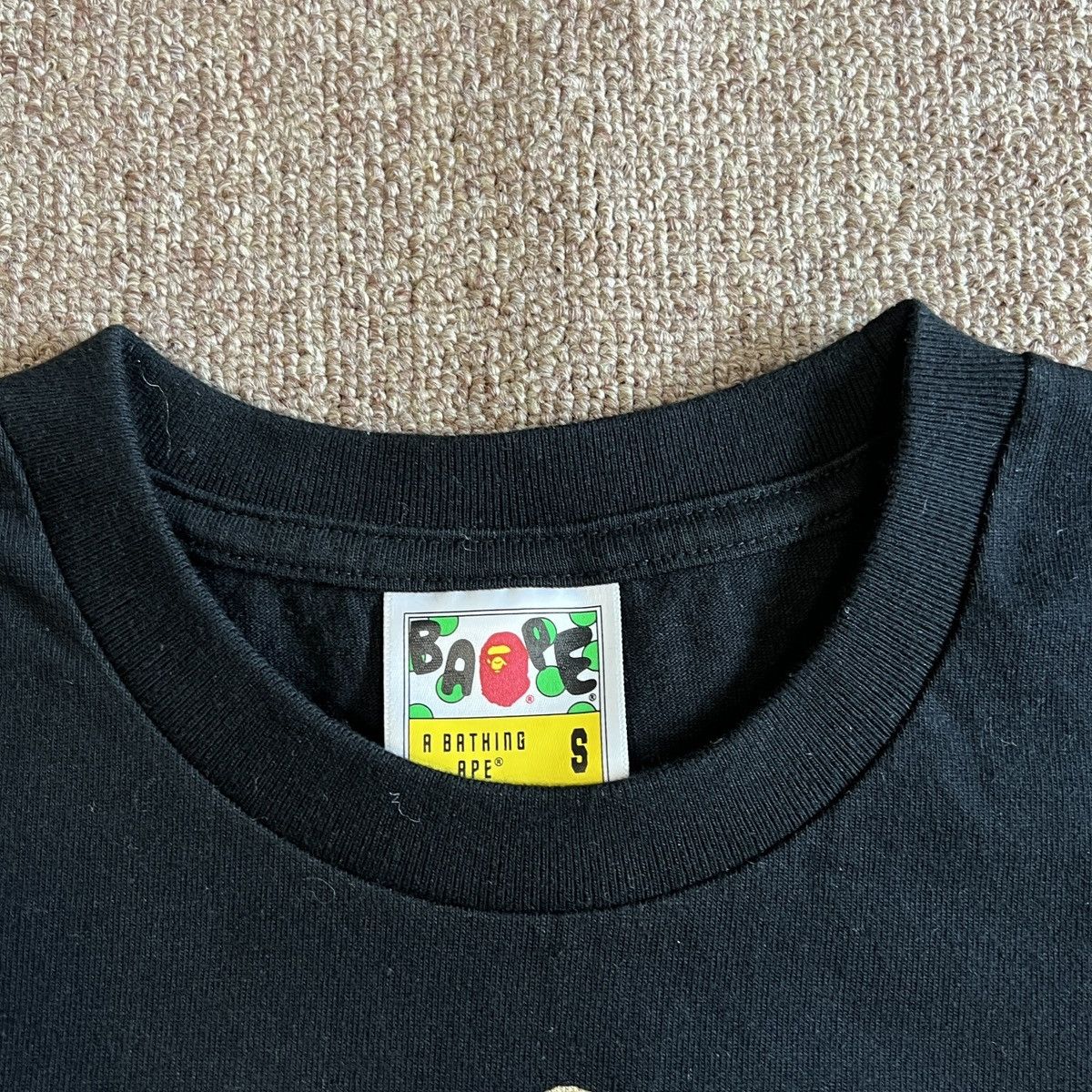 Bape Bape Gold Camo Shark Tee Size US S / EU 44-46 / 1 - 6 Thumbnail