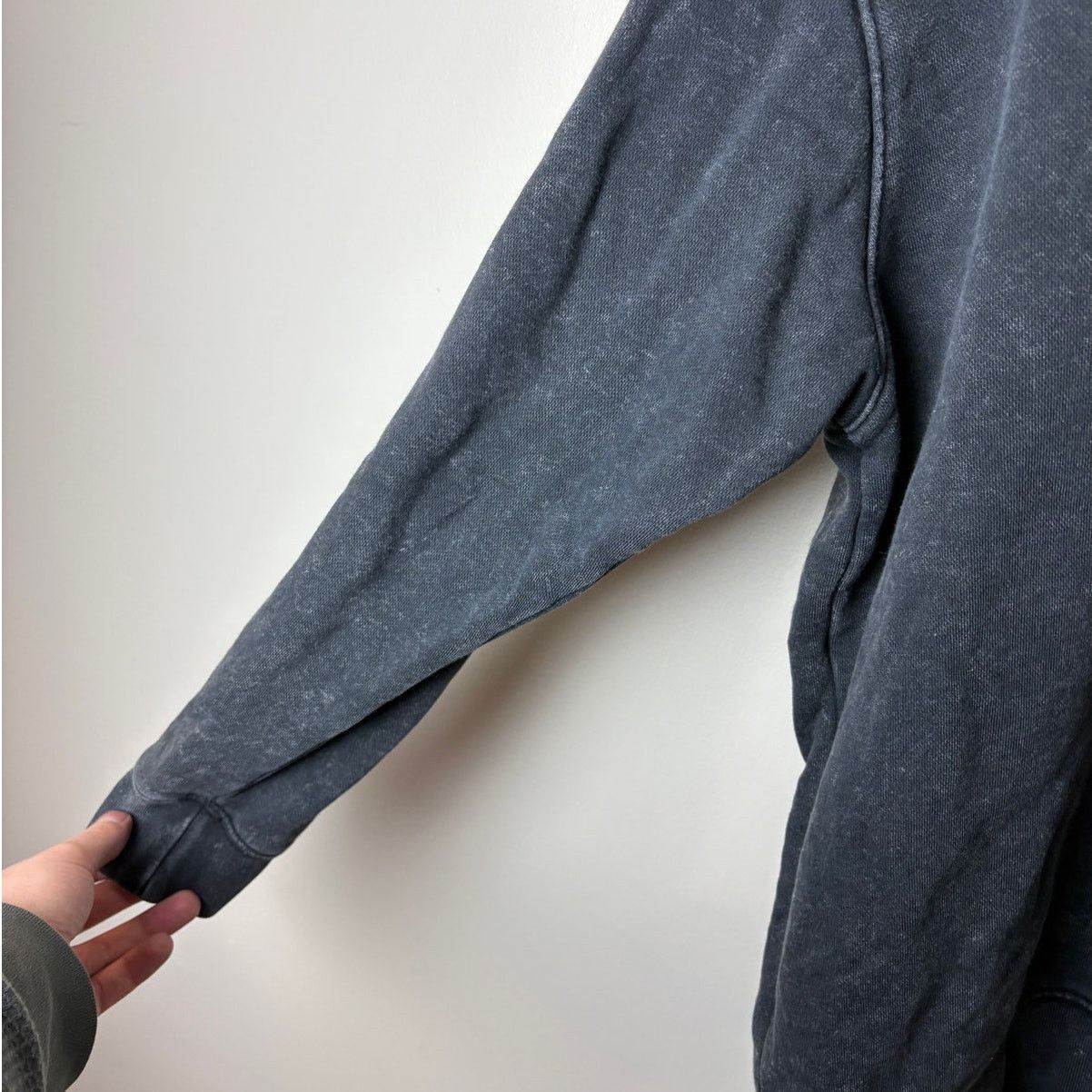 Nike Nike Women’s Center Check Swoosh Hoodie Acid Wash Black - M Size M / US 6-8 / IT 42-44 - 4 Thumbnail