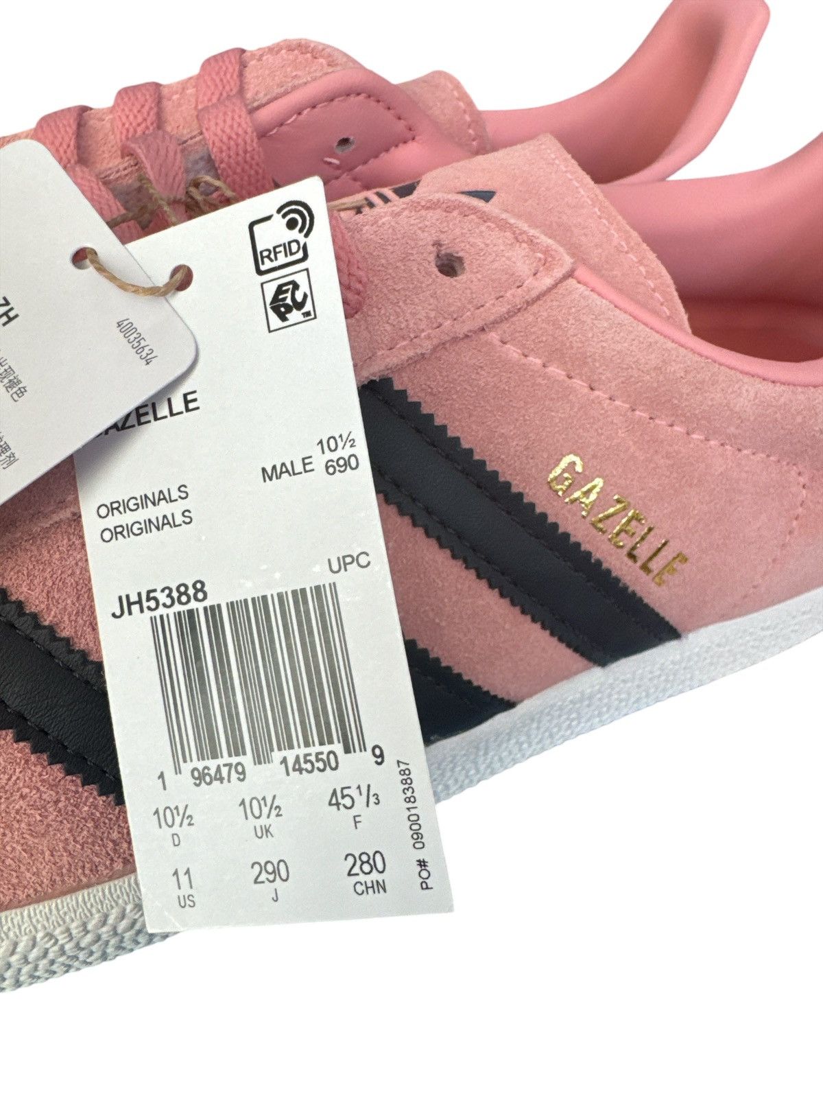 NEW Adidas Originals Gazelle Pink Men's Athletic Size 11